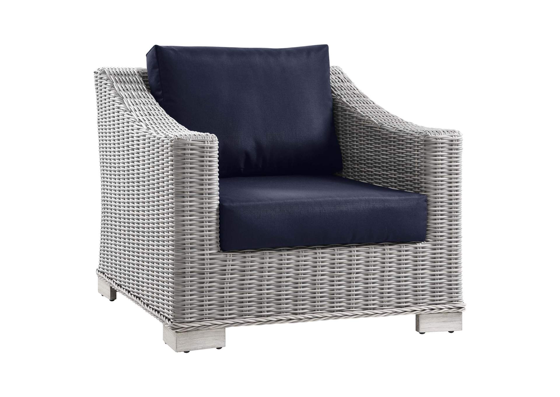 Conway Outdoor Patio Wicker Rattan Armchair,Modway