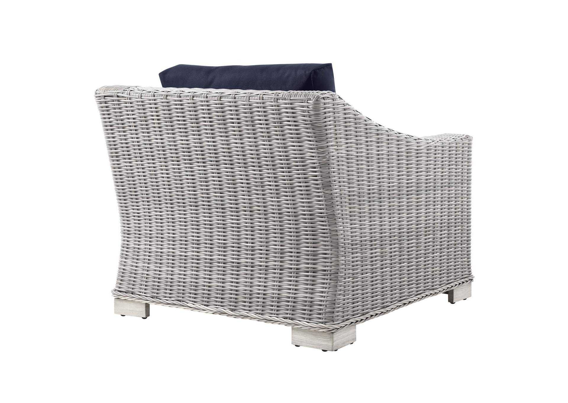 Conway Outdoor Patio Wicker Rattan Armchair,Modway