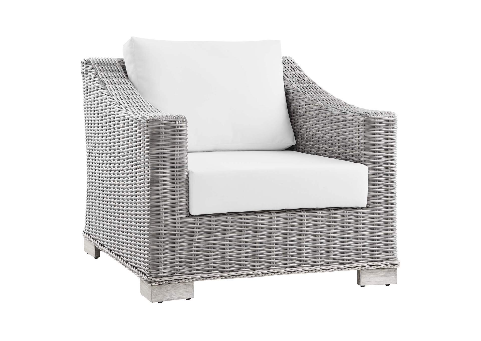 Conway Outdoor Patio Wicker Rattan Armchair,Modway