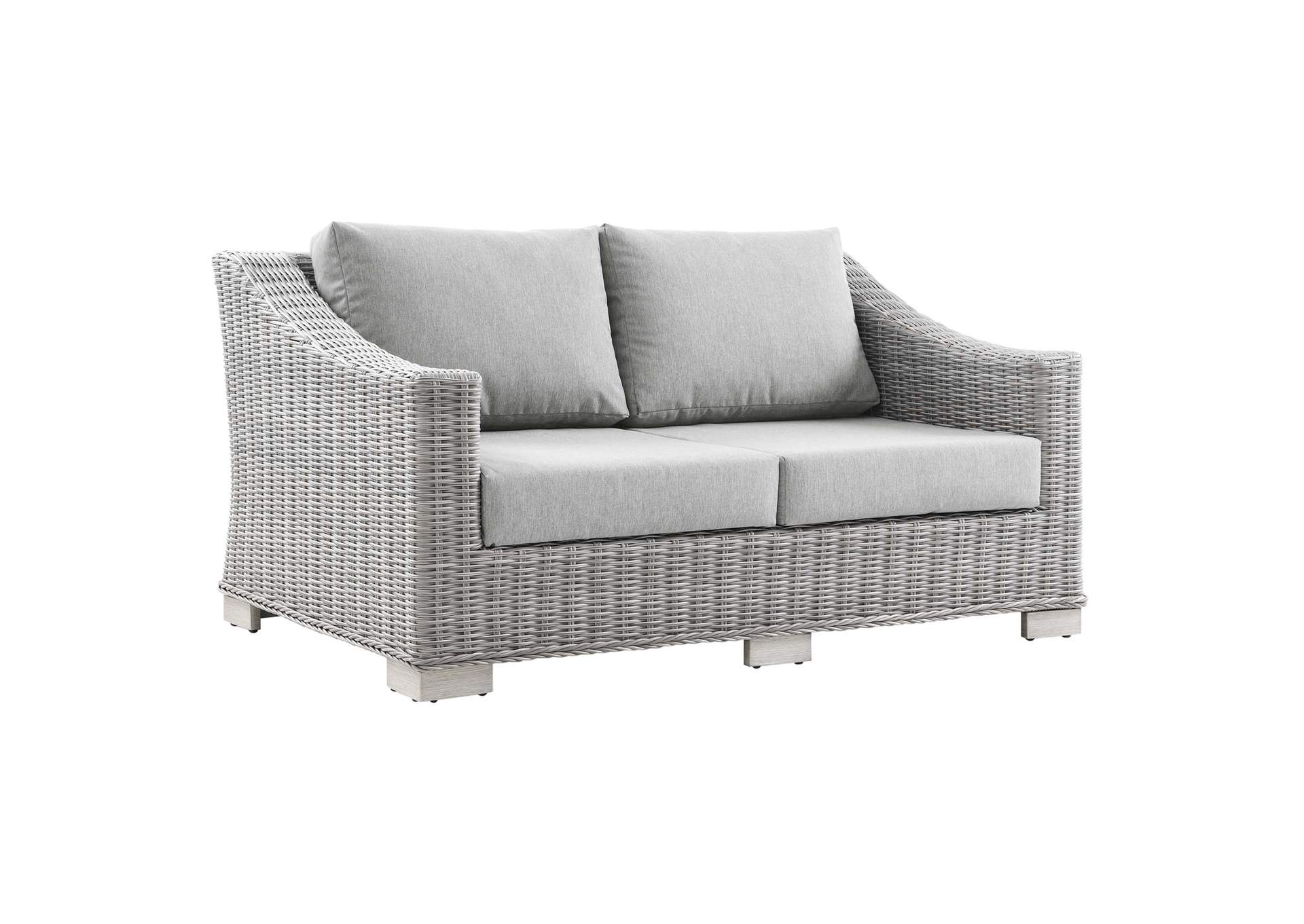 Conway Outdoor Patio Wicker Rattan Loveseat,Modway