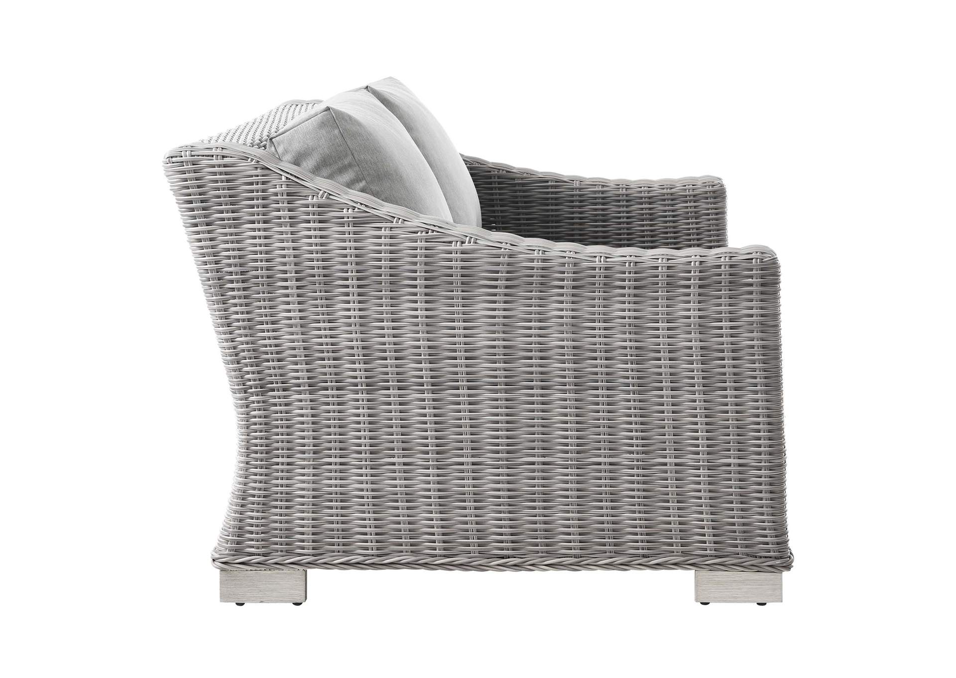 Conway Outdoor Patio Wicker Rattan Loveseat,Modway