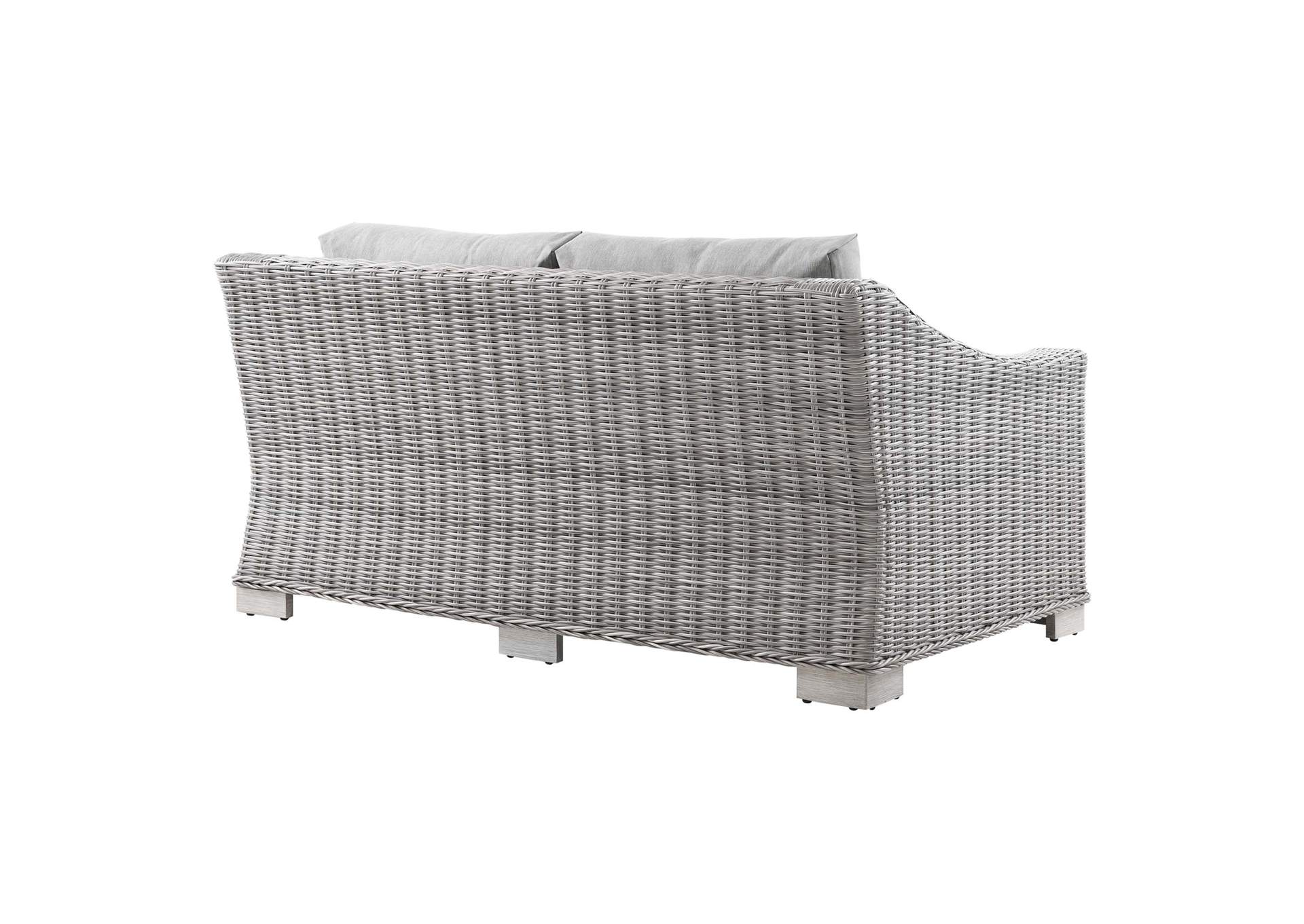 Conway Outdoor Patio Wicker Rattan Loveseat,Modway