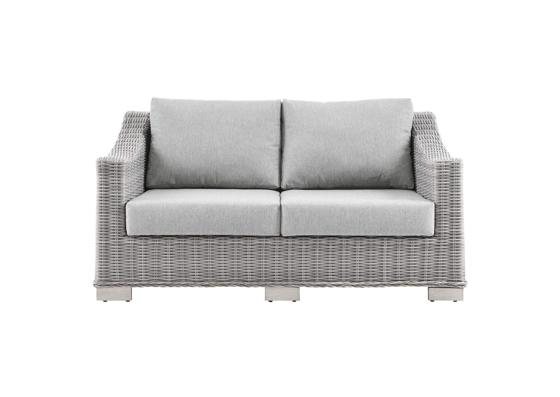 Conway Outdoor Patio Wicker Rattan Loveseat,Modway