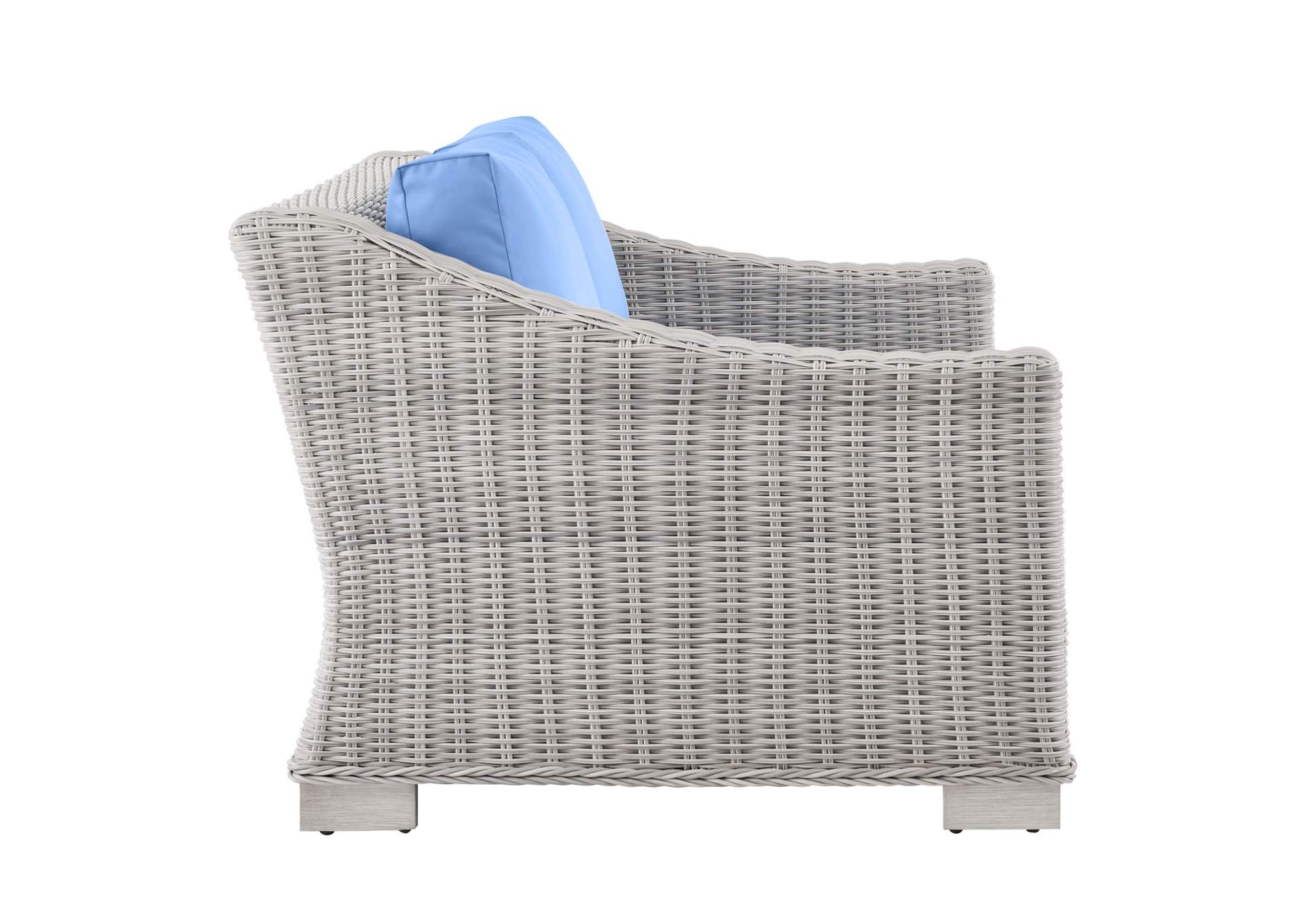 Conway Outdoor Patio Wicker Rattan Loveseat,Modway