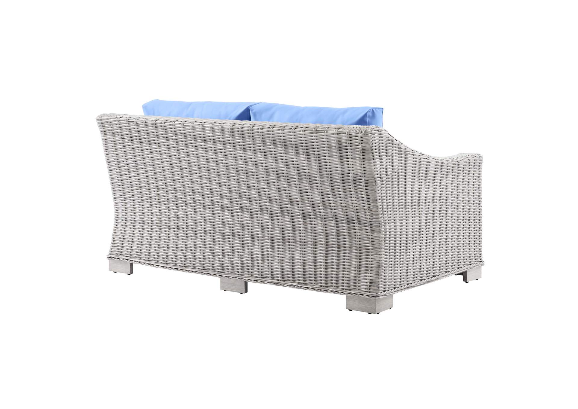 Conway Outdoor Patio Wicker Rattan Loveseat,Modway