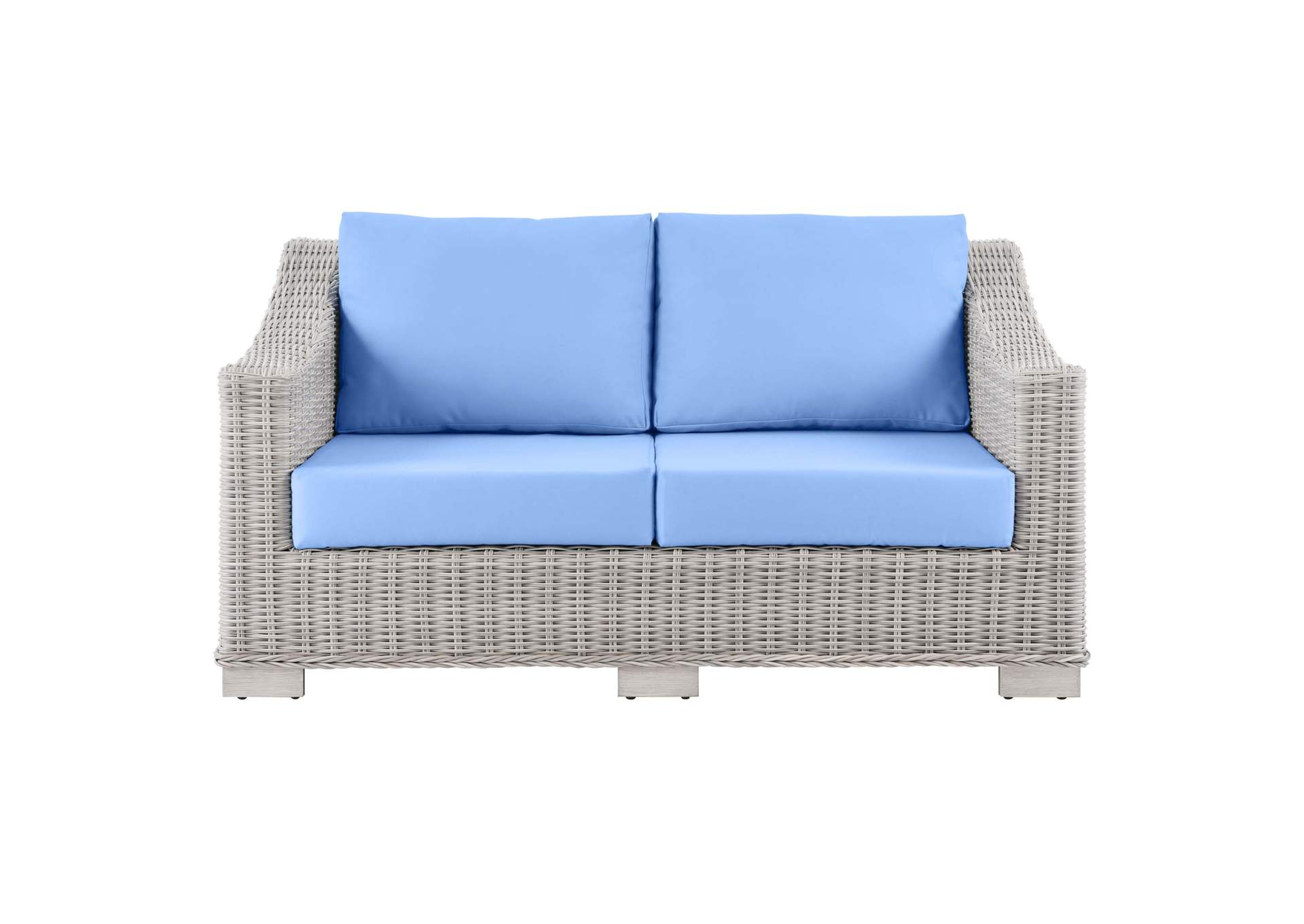 Conway Outdoor Patio Wicker Rattan Loveseat,Modway