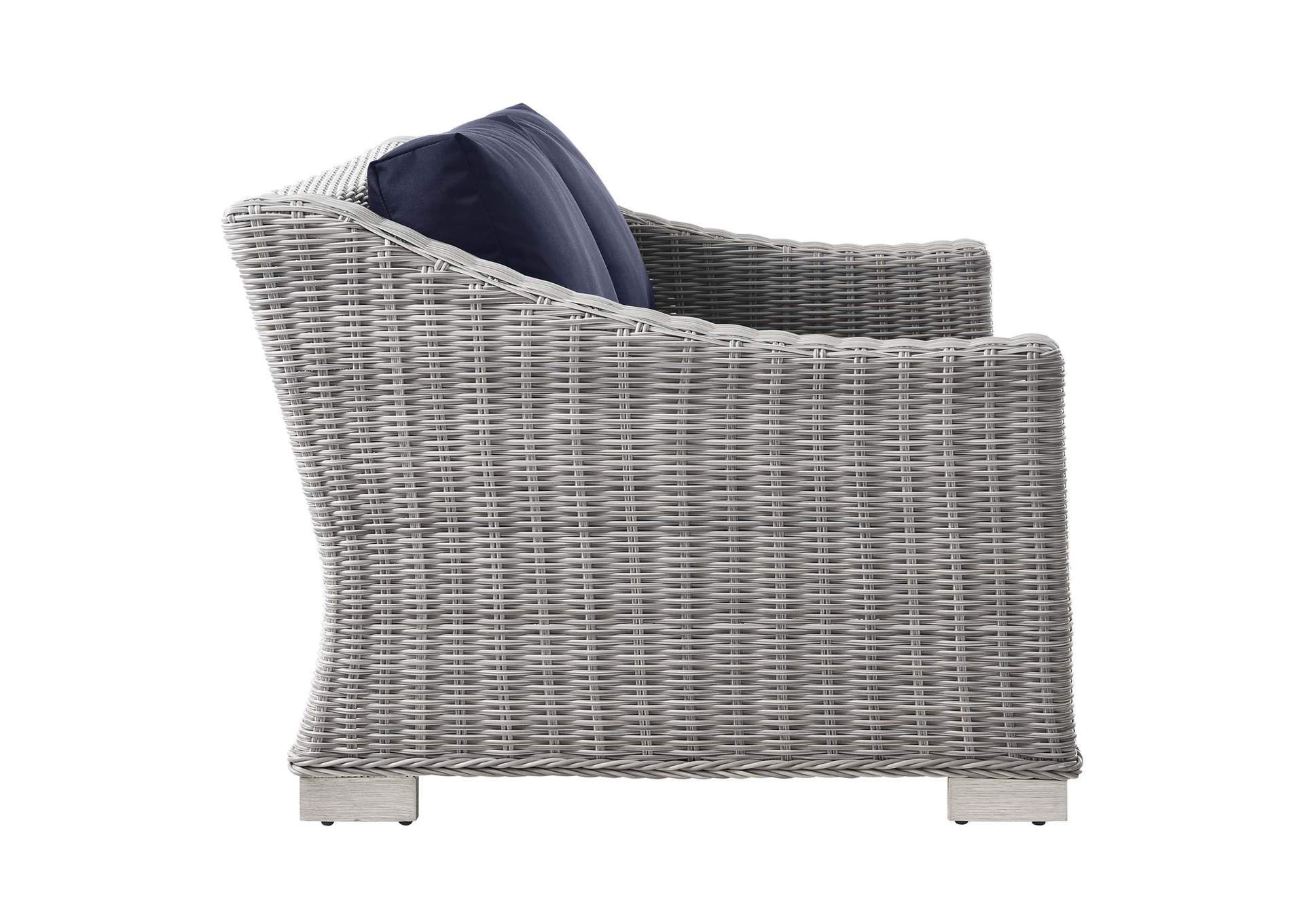 Conway Outdoor Patio Wicker Rattan Loveseat,Modway