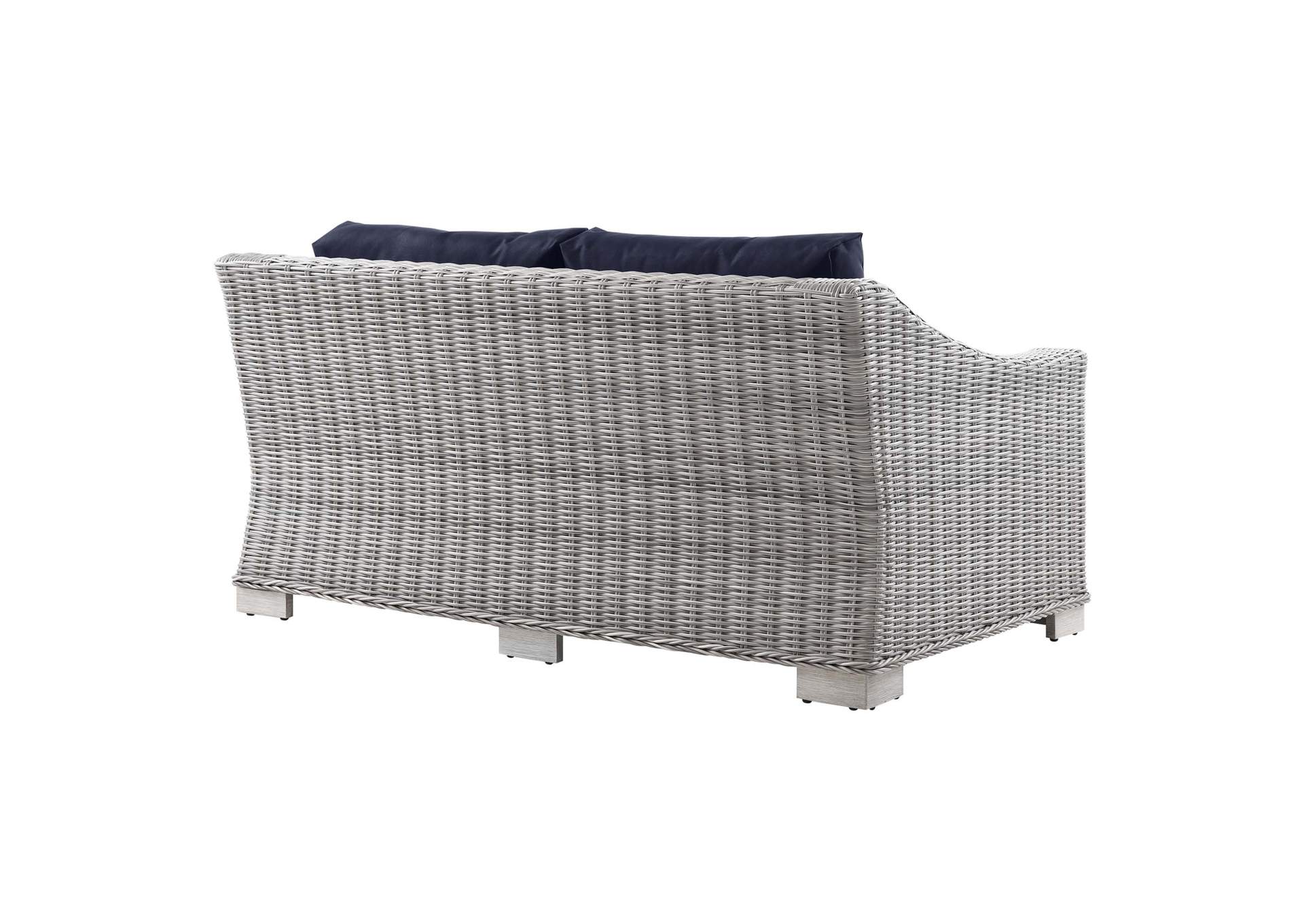 Conway Outdoor Patio Wicker Rattan Loveseat,Modway