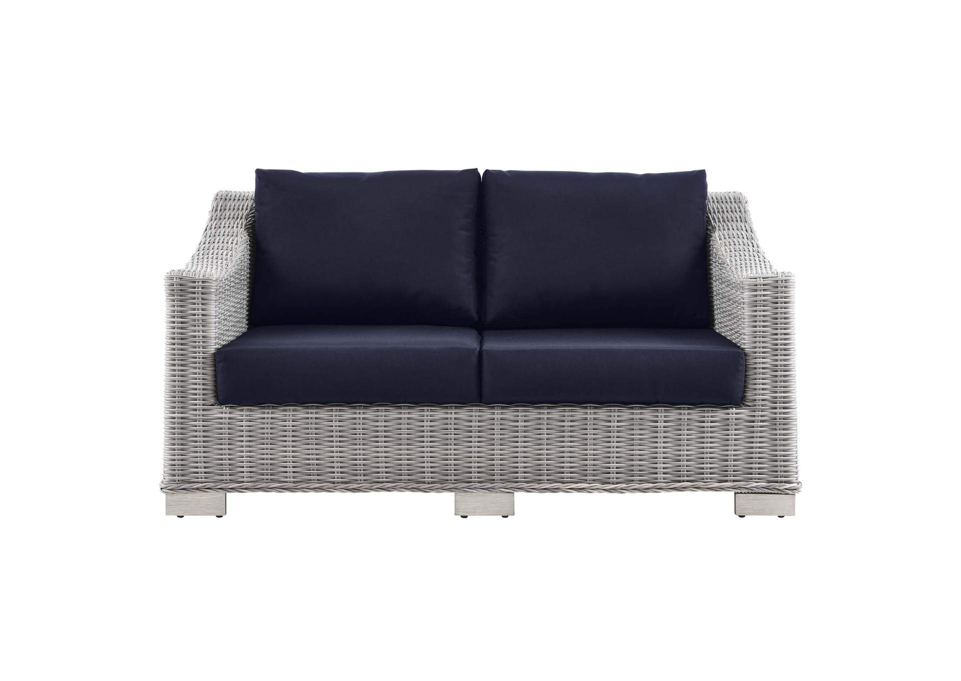 Conway Outdoor Patio Wicker Rattan Loveseat,Modway