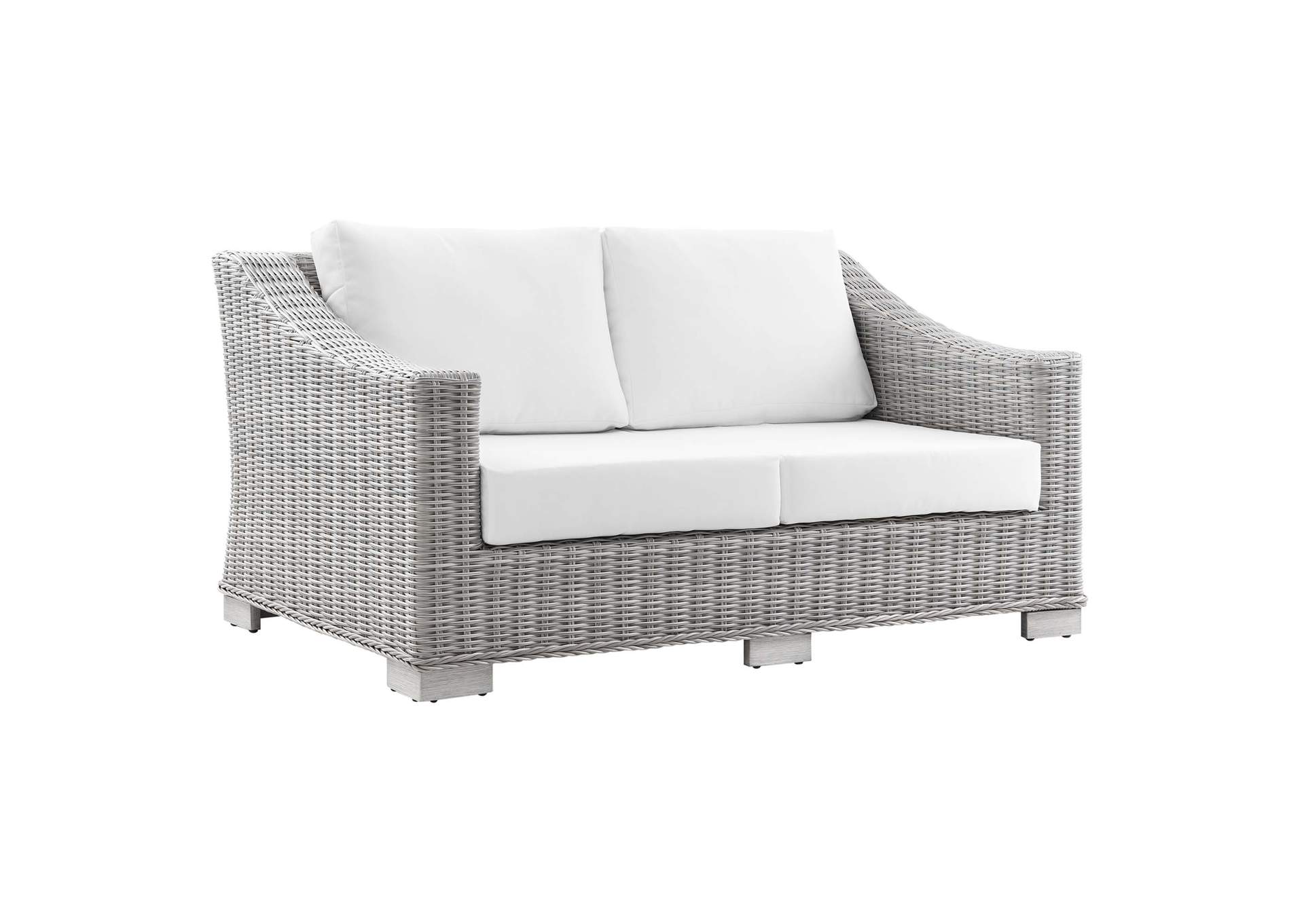 Conway Outdoor Patio Wicker Rattan Loveseat,Modway