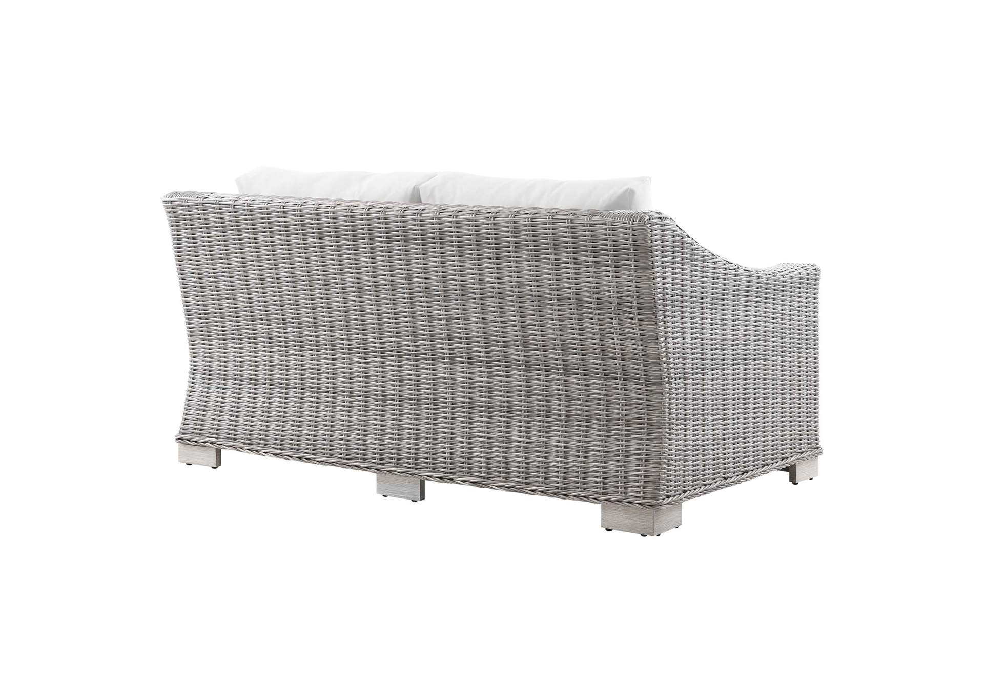 Conway Outdoor Patio Wicker Rattan Loveseat,Modway