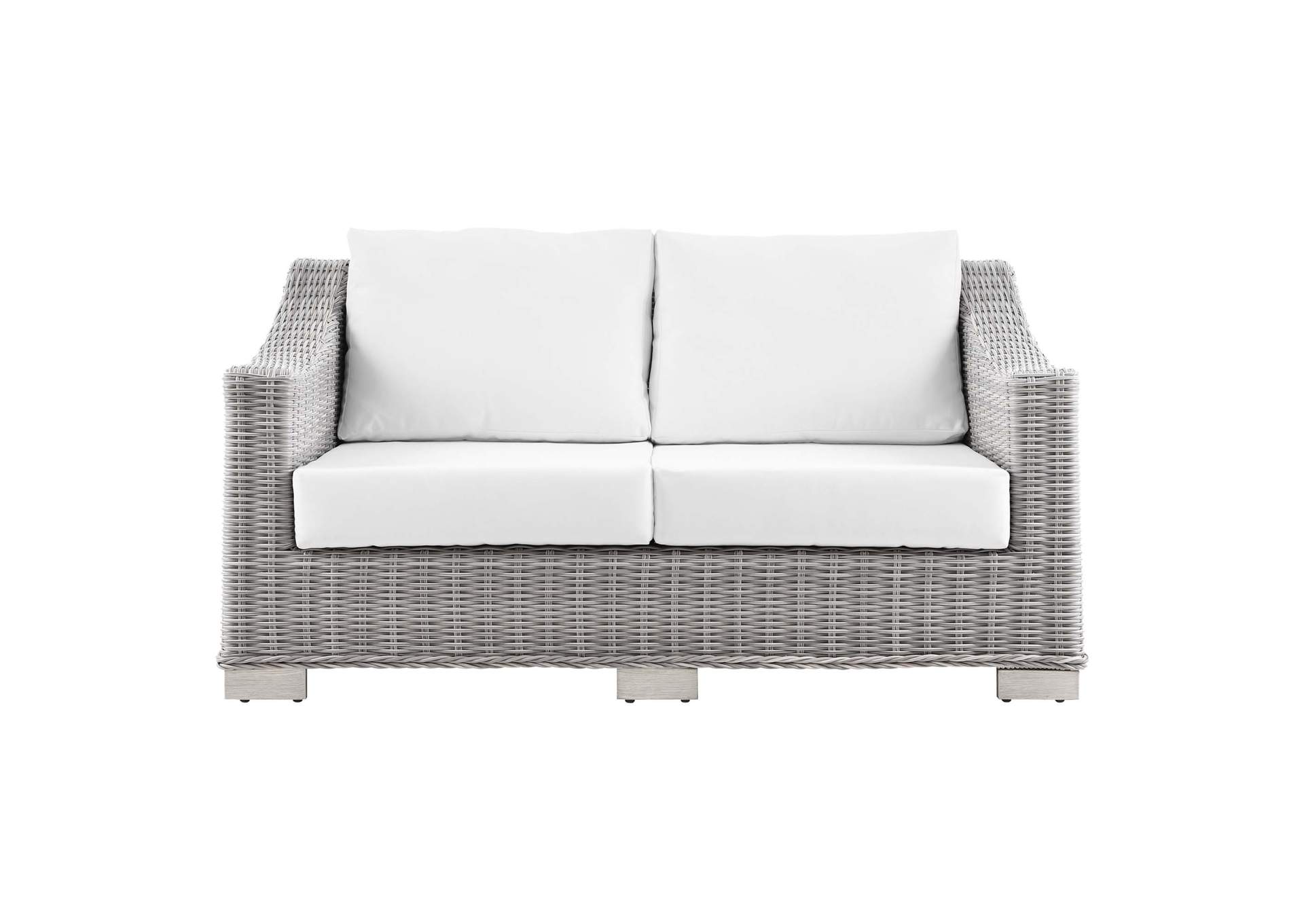 Conway Outdoor Patio Wicker Rattan Loveseat,Modway