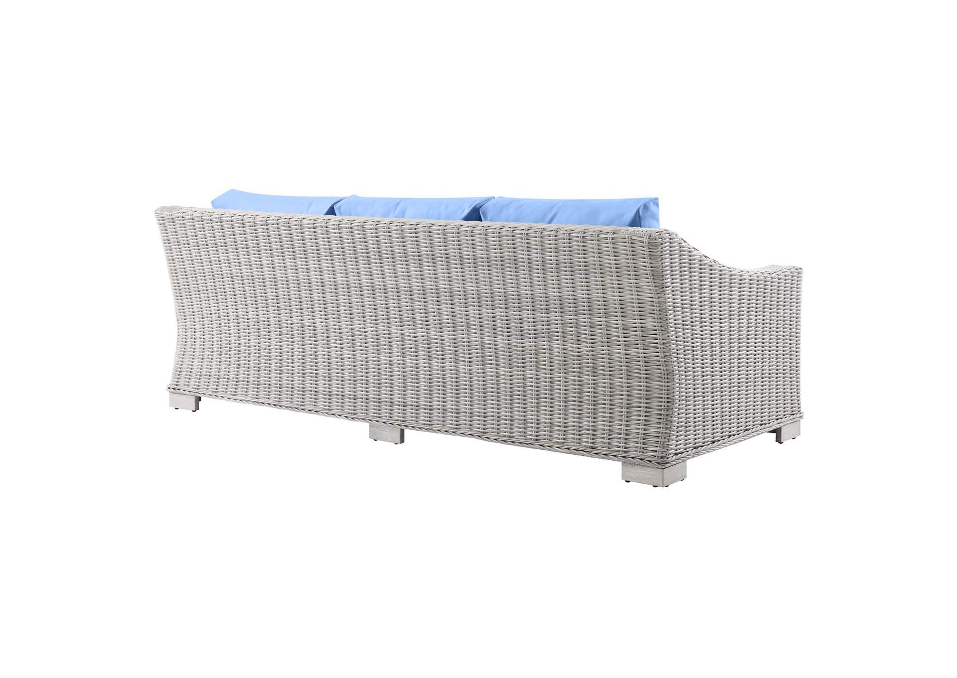 Conway Outdoor Patio Wicker Rattan Sofa,Modway