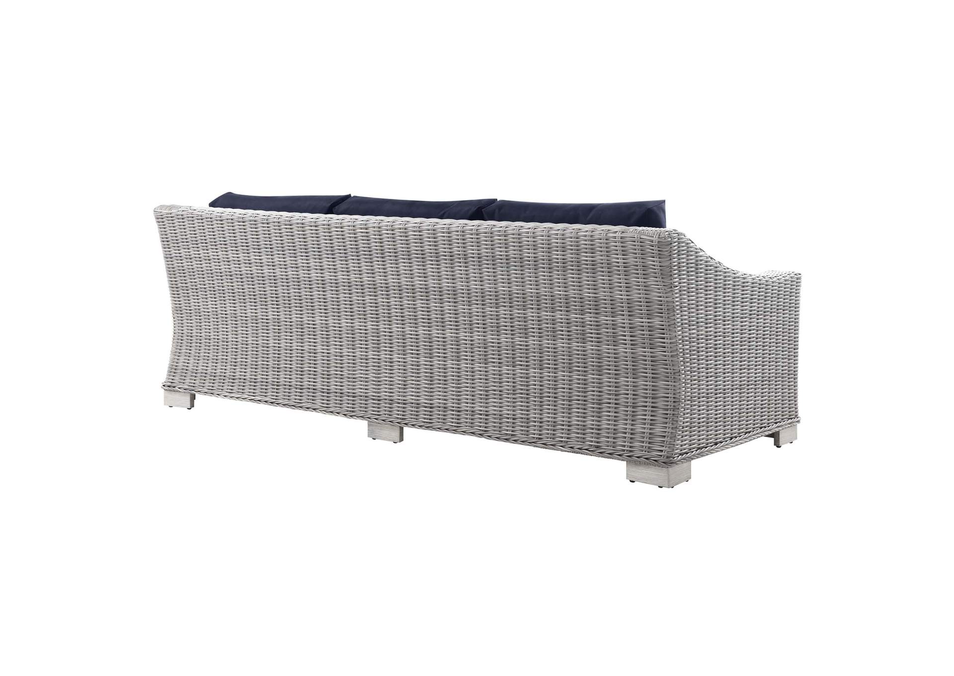 Conway Outdoor Patio Wicker Rattan Sofa,Modway