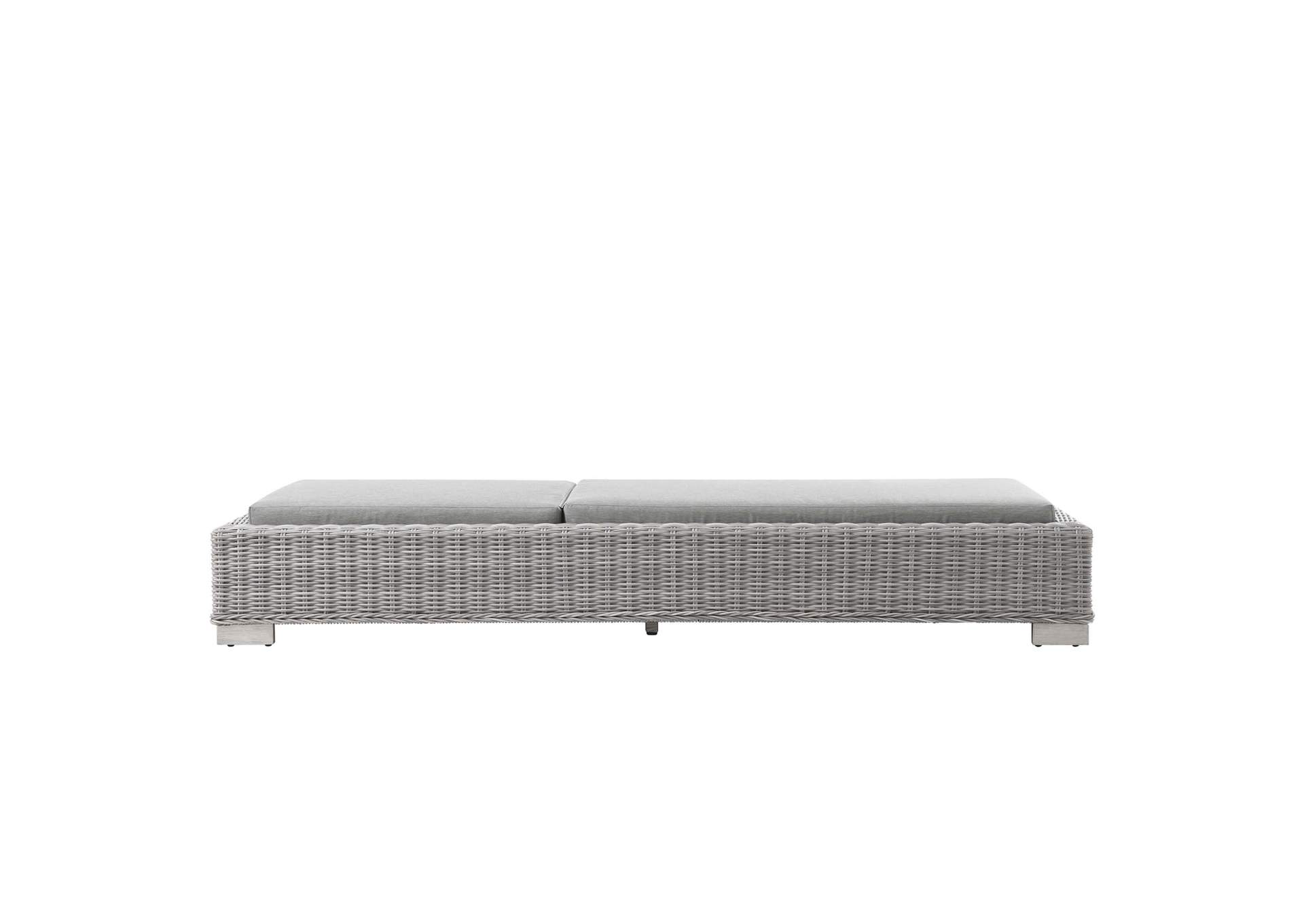 Conway Outdoor Patio Wicker Rattan Chaise Lounge,Modway