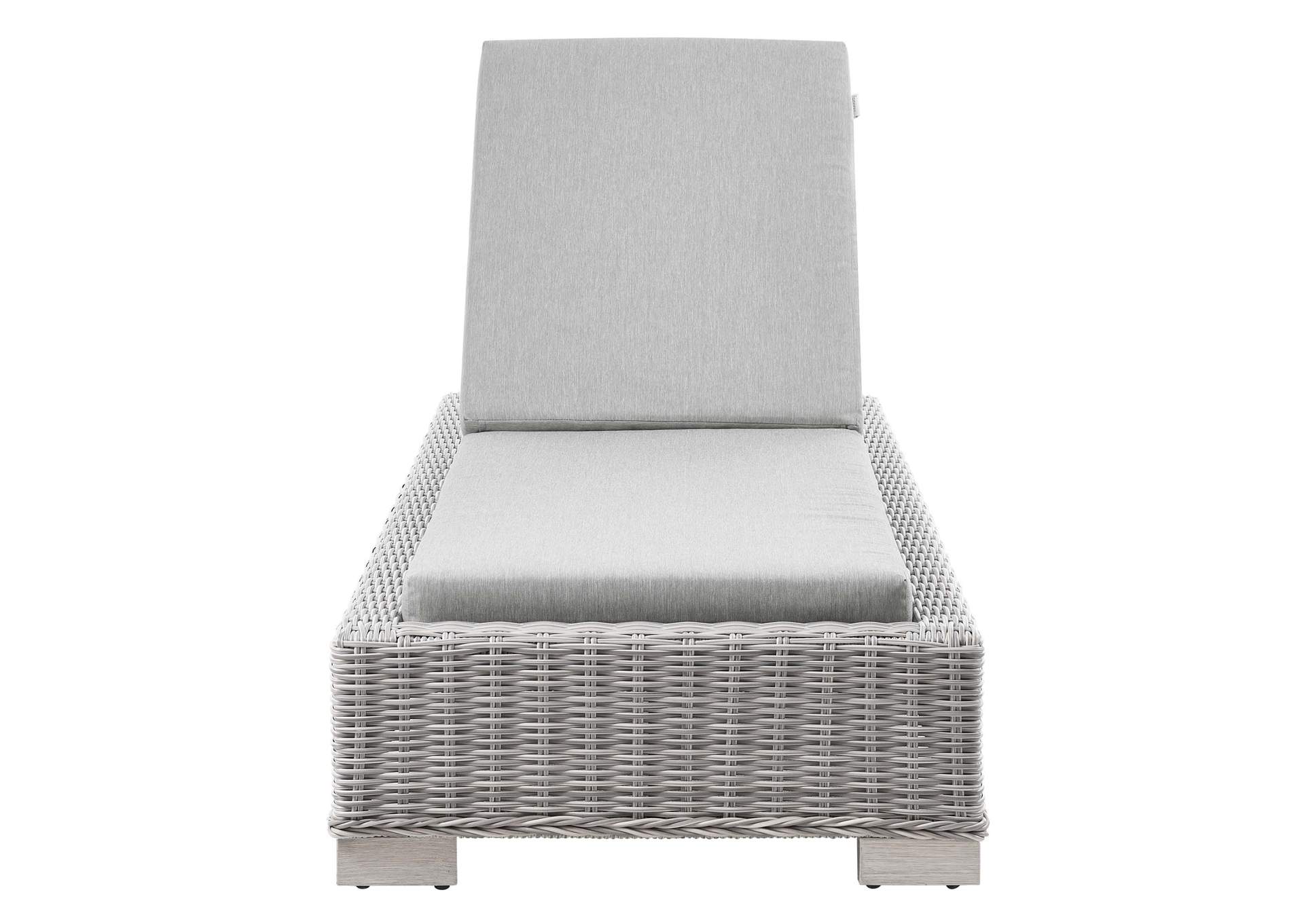 Conway Outdoor Patio Wicker Rattan Chaise Lounge,Modway