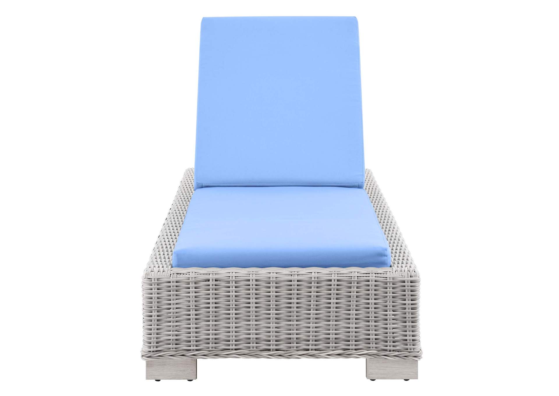 Conway Outdoor Patio Wicker Rattan Chaise Lounge,Modway