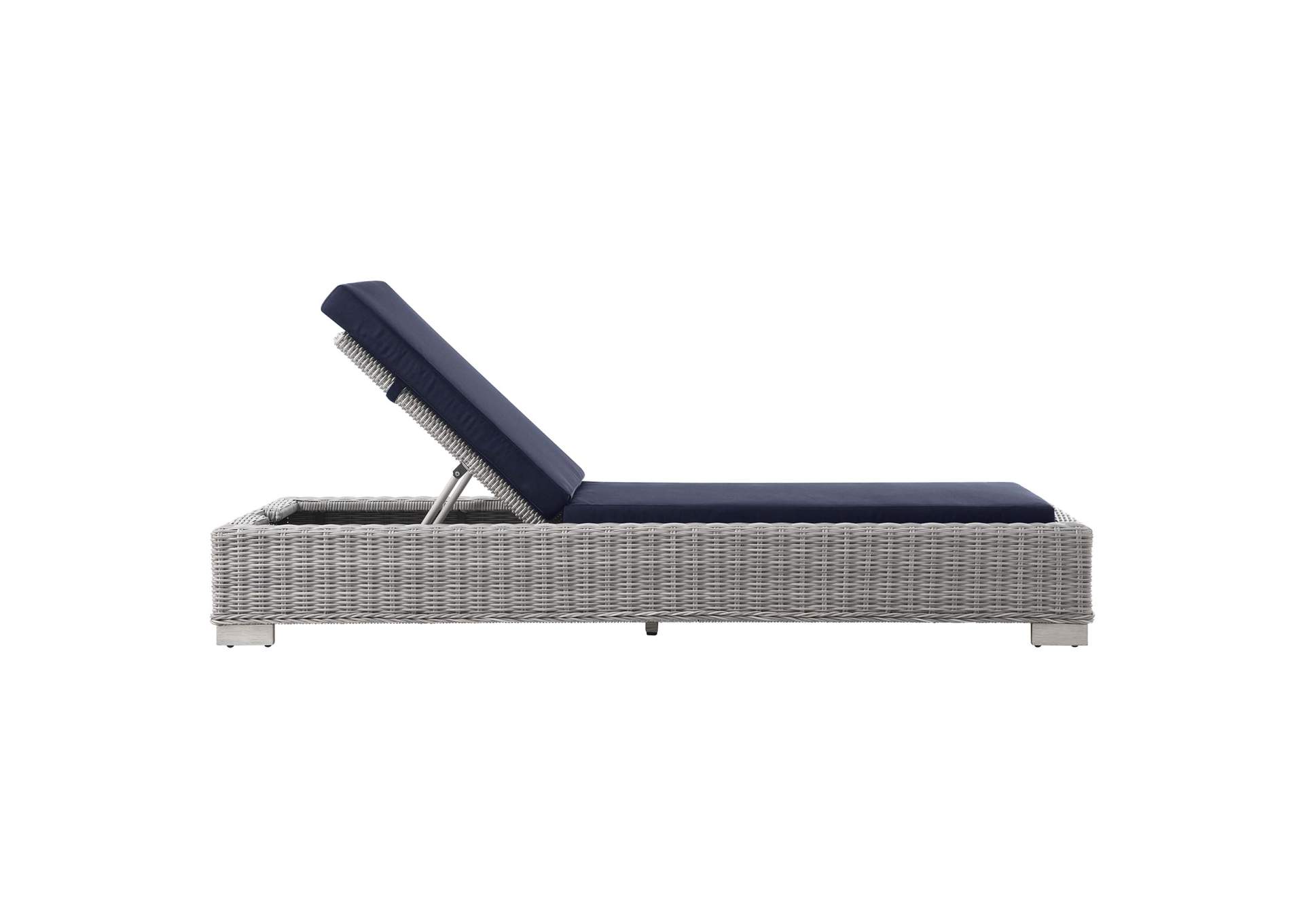 Conway Outdoor Patio Wicker Rattan Chaise Lounge,Modway