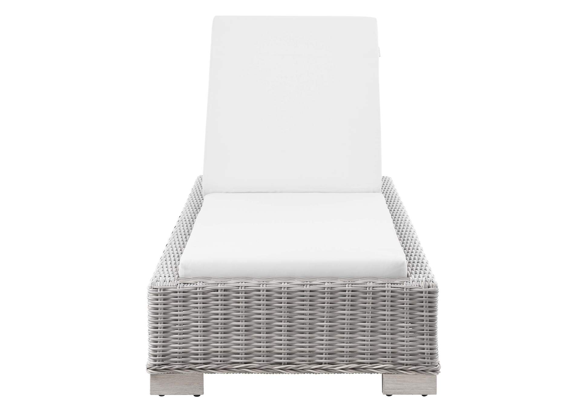 Conway Outdoor Patio Wicker Rattan Chaise Lounge,Modway