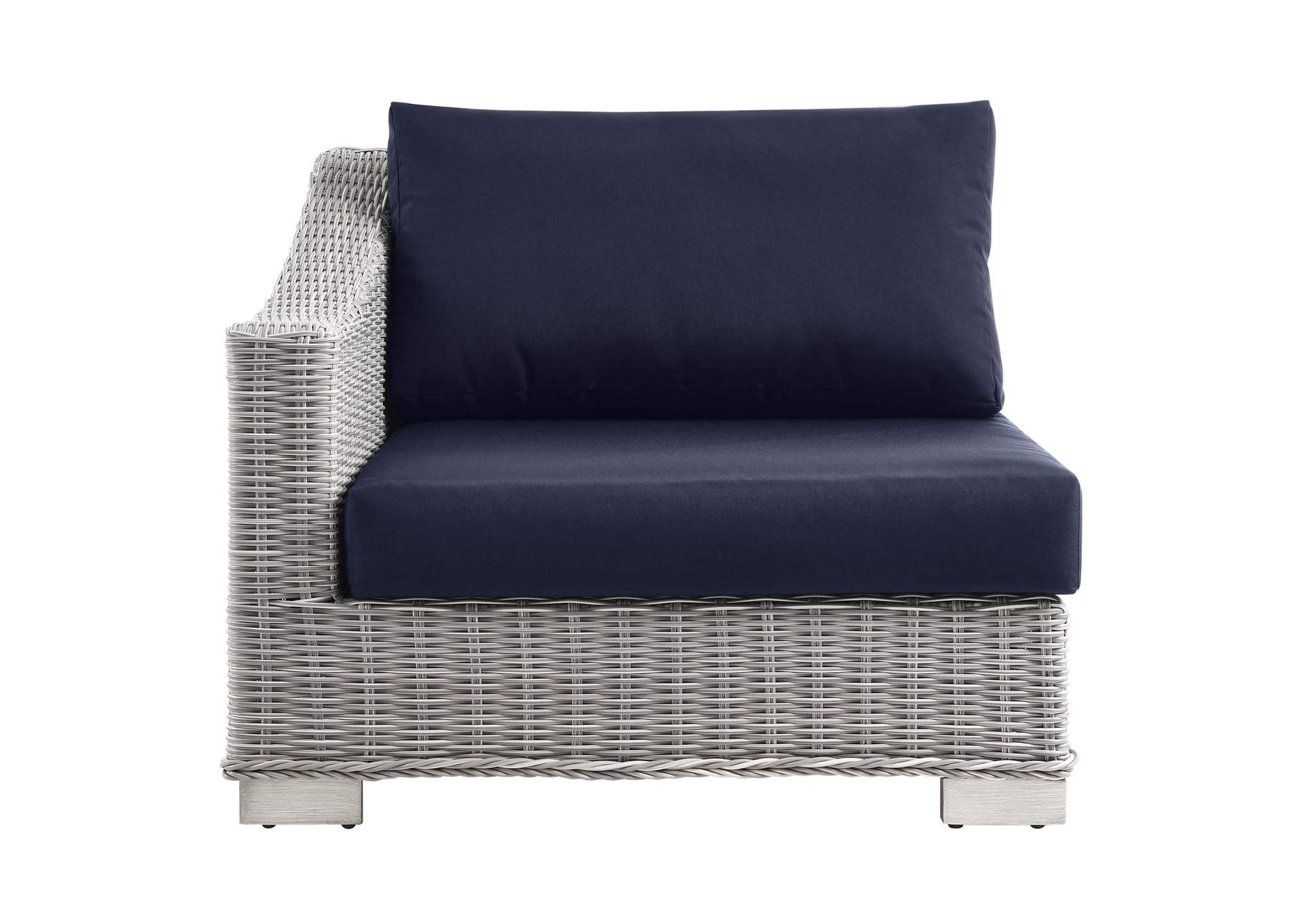 Conway Outdoor Patio Wicker Rattan Left-Arm Chair,Modway