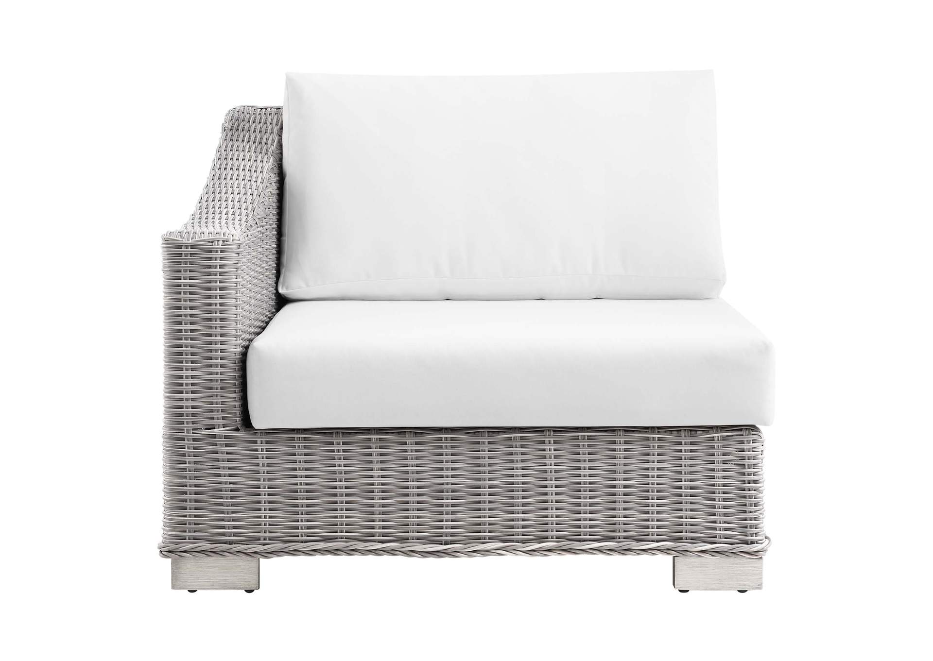 Conway Outdoor Patio Wicker Rattan Left-Arm Chair,Modway