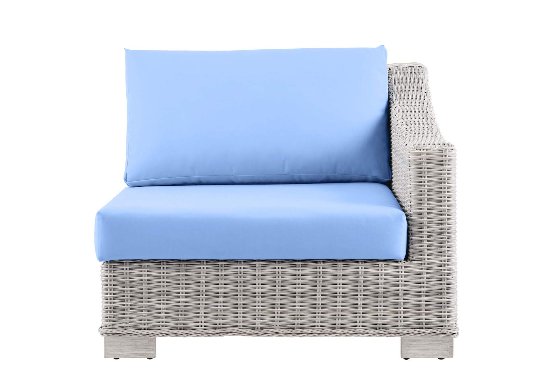 Conway Outdoor Patio Wicker Rattan Right-Arm Chair,Modway