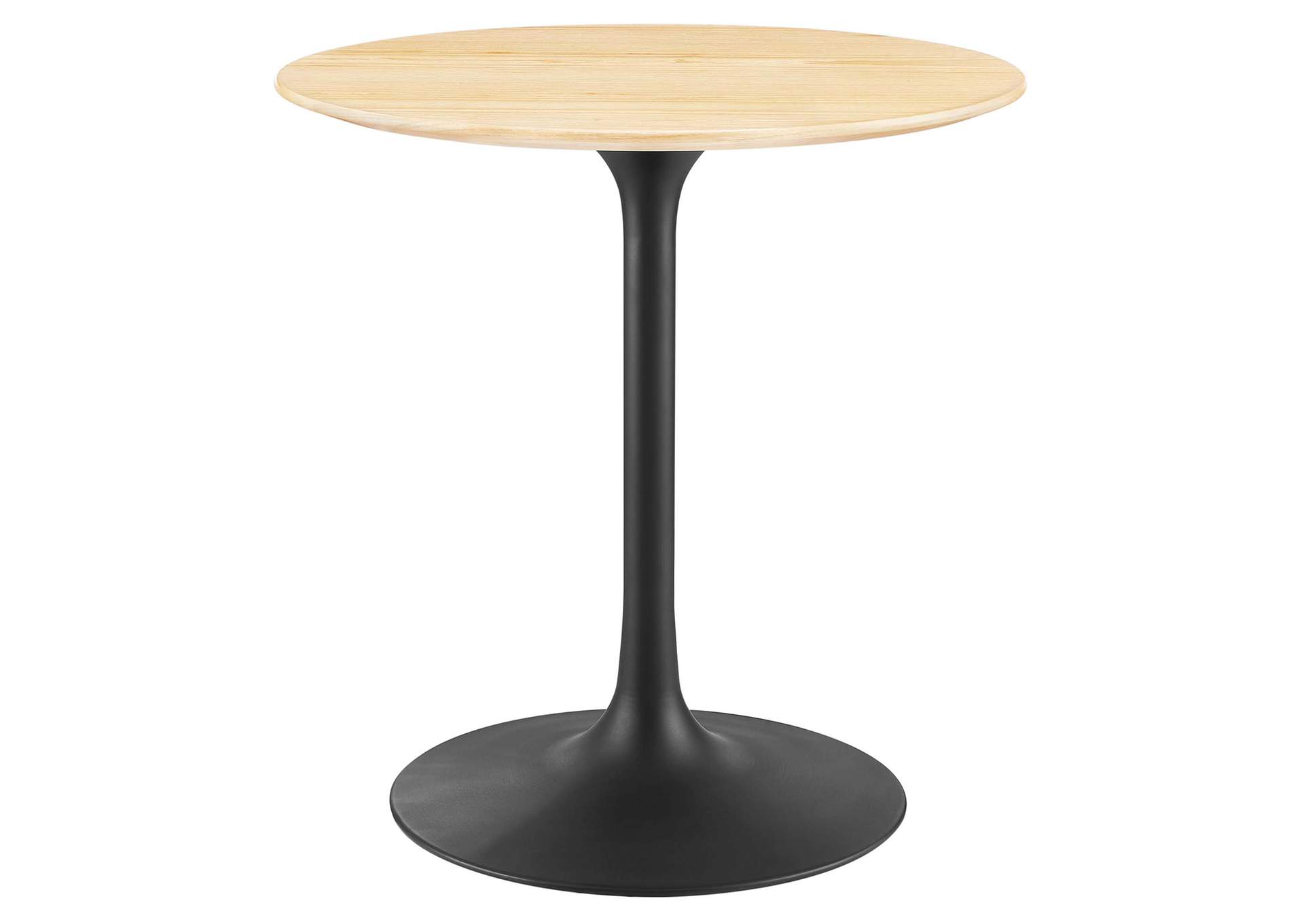 Black Natural Lippa 28" Wood Dining Table,Modway
