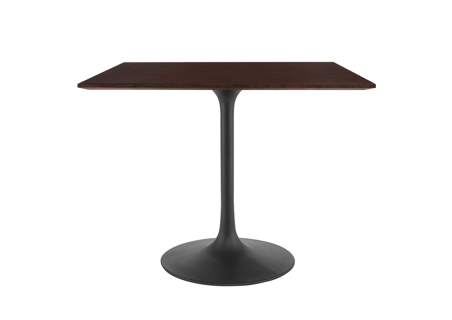 Black Cherry Walnut Lippa 36" Wood Square Dining Table,Modway