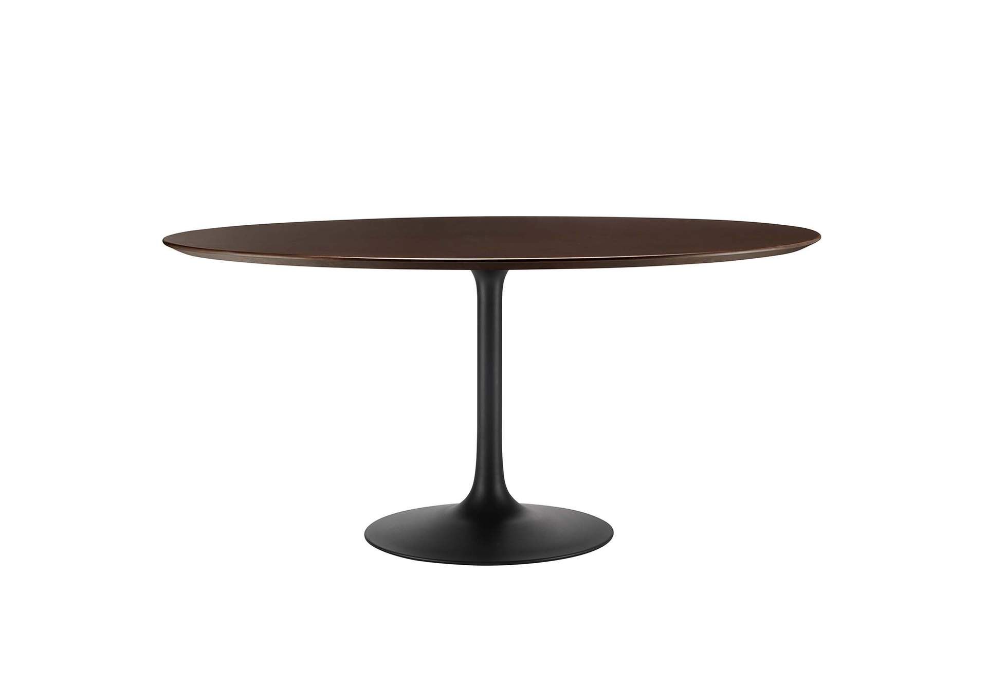 Black Cherry Walnut Lippa 60" Wood Dining Table,Modway
