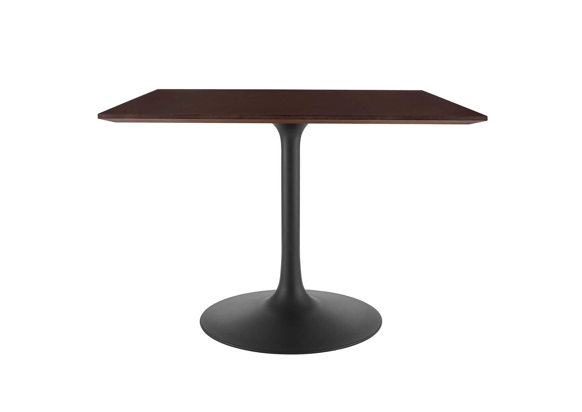 Black Cherry Walnut Lippa 40" Wood Square Dining Table,Modway