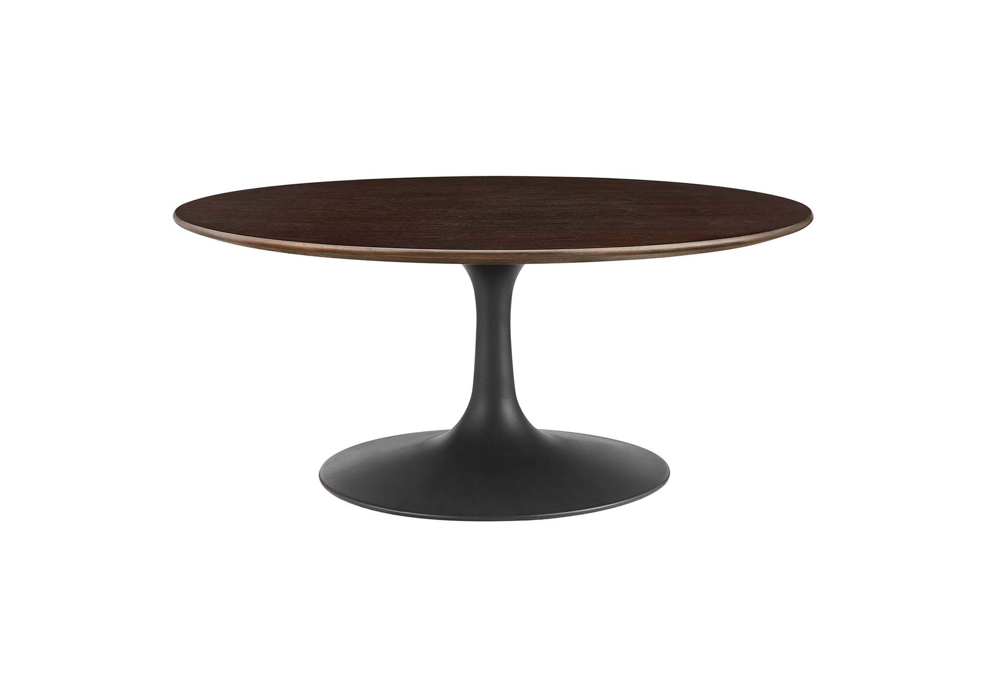 Black Cherry Walnut Lippa 36" Wood Coffee Table,Modway