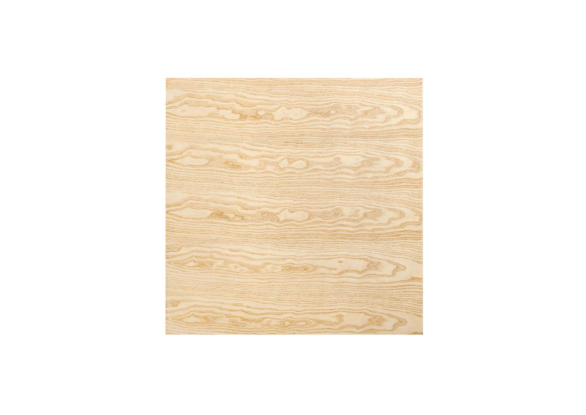 Black Natural Lippa 28" Square Wood Bar Table,Modway