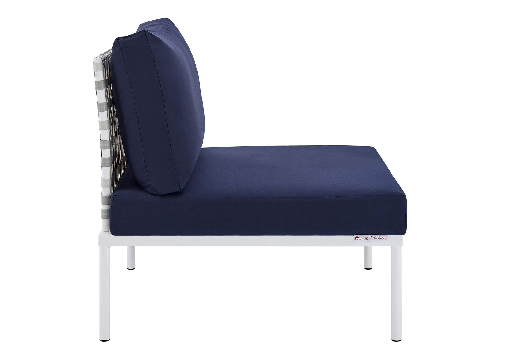 Taupe Navy Harmony 6-Piece  Sunbrella,Modway