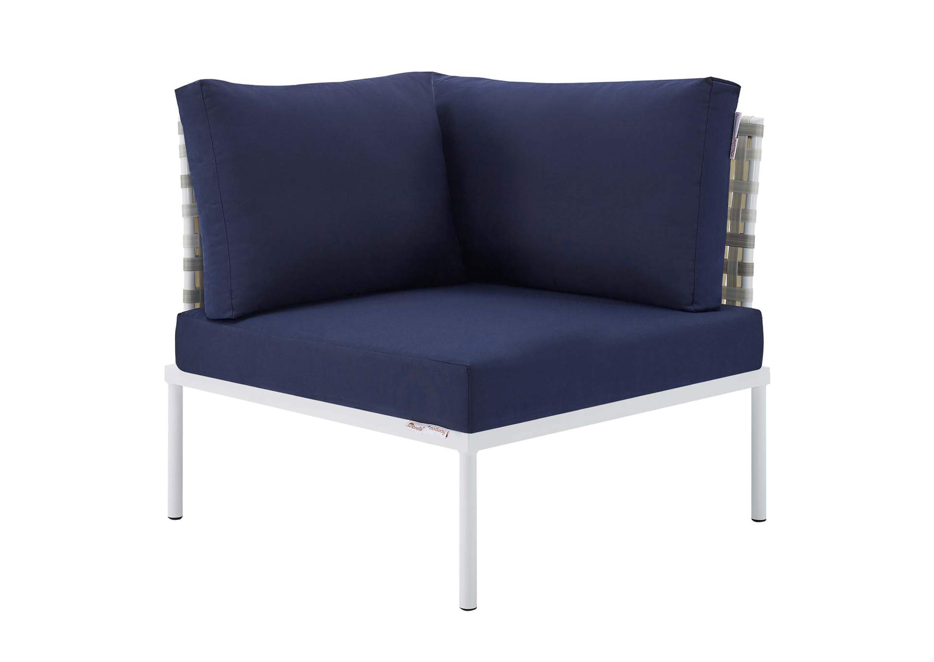 Taupe Navy Harmony 6-Piece  Sunbrella,Modway