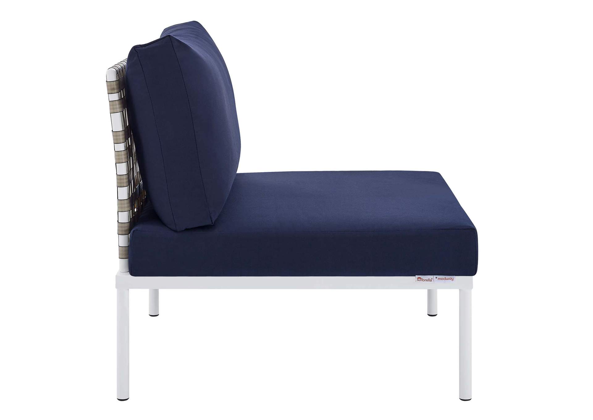 Tan Navy Harmony 6-Piece  Sunbrella,Modway