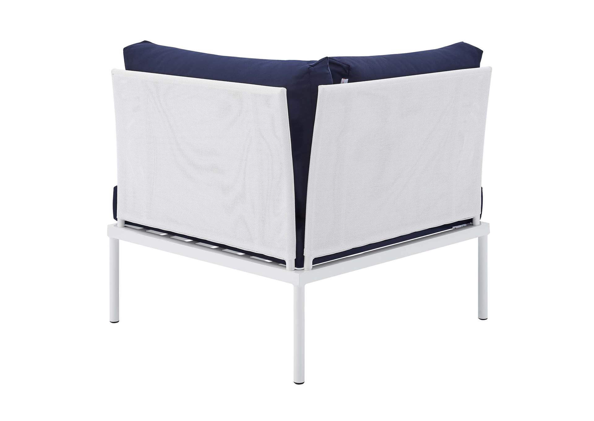 White Navy Harmony 6-Piece Sunbrella,Modway