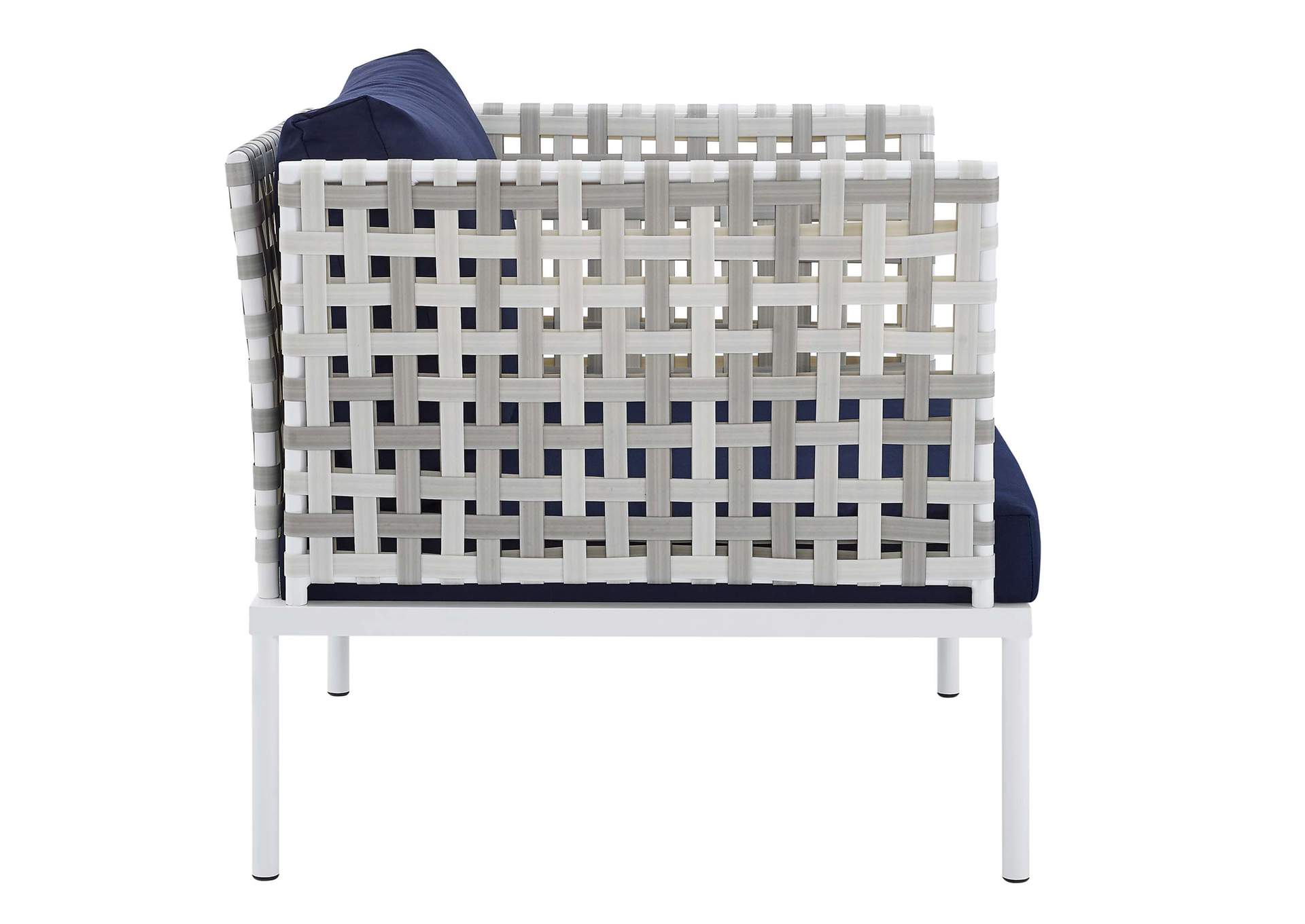 Taupe Navy Harmony 7-Piece  Sunbrella,Modway