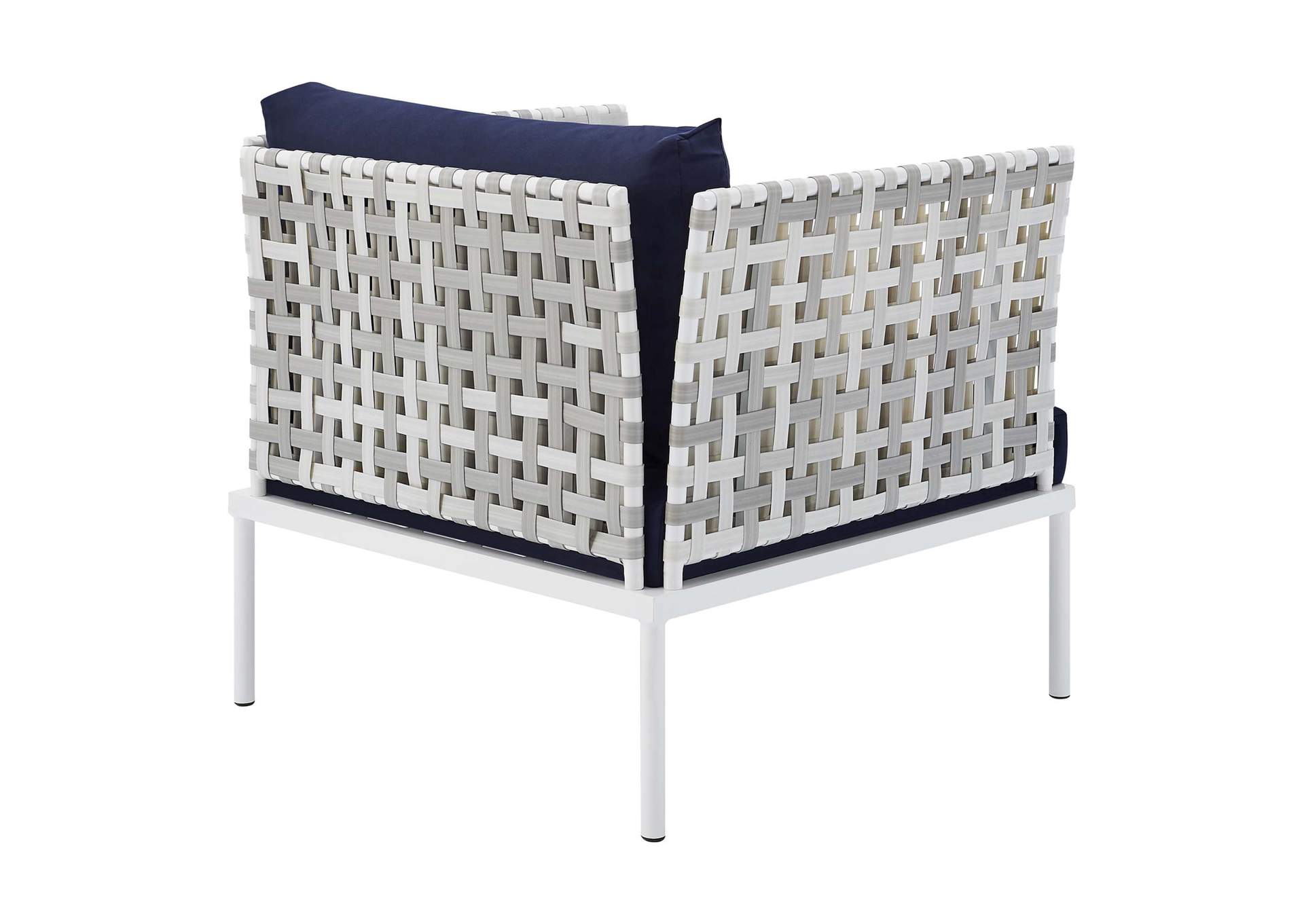 Taupe Navy Harmony 7-Piece  Sunbrella,Modway