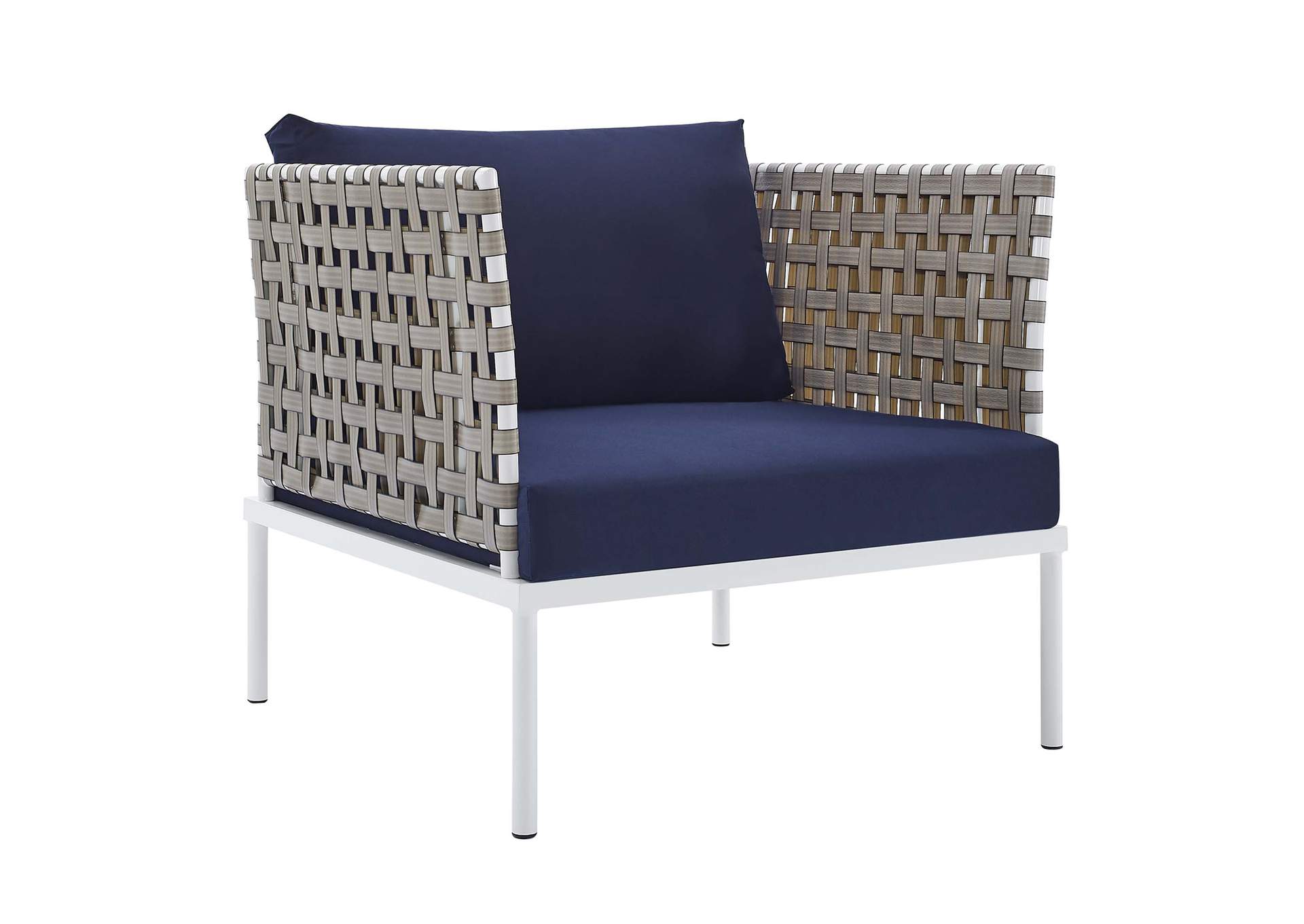 Tan Navy Harmony 7-Piece  Sunbrella,Modway