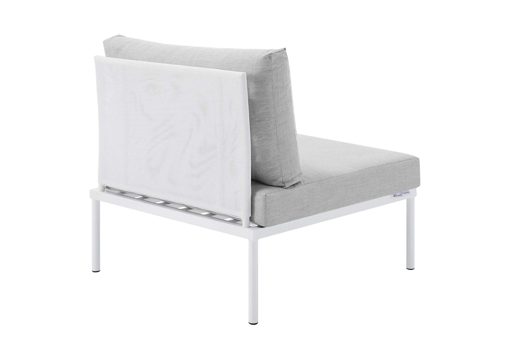 White Gray Harmony 7-Piece  Sunbrella,Modway