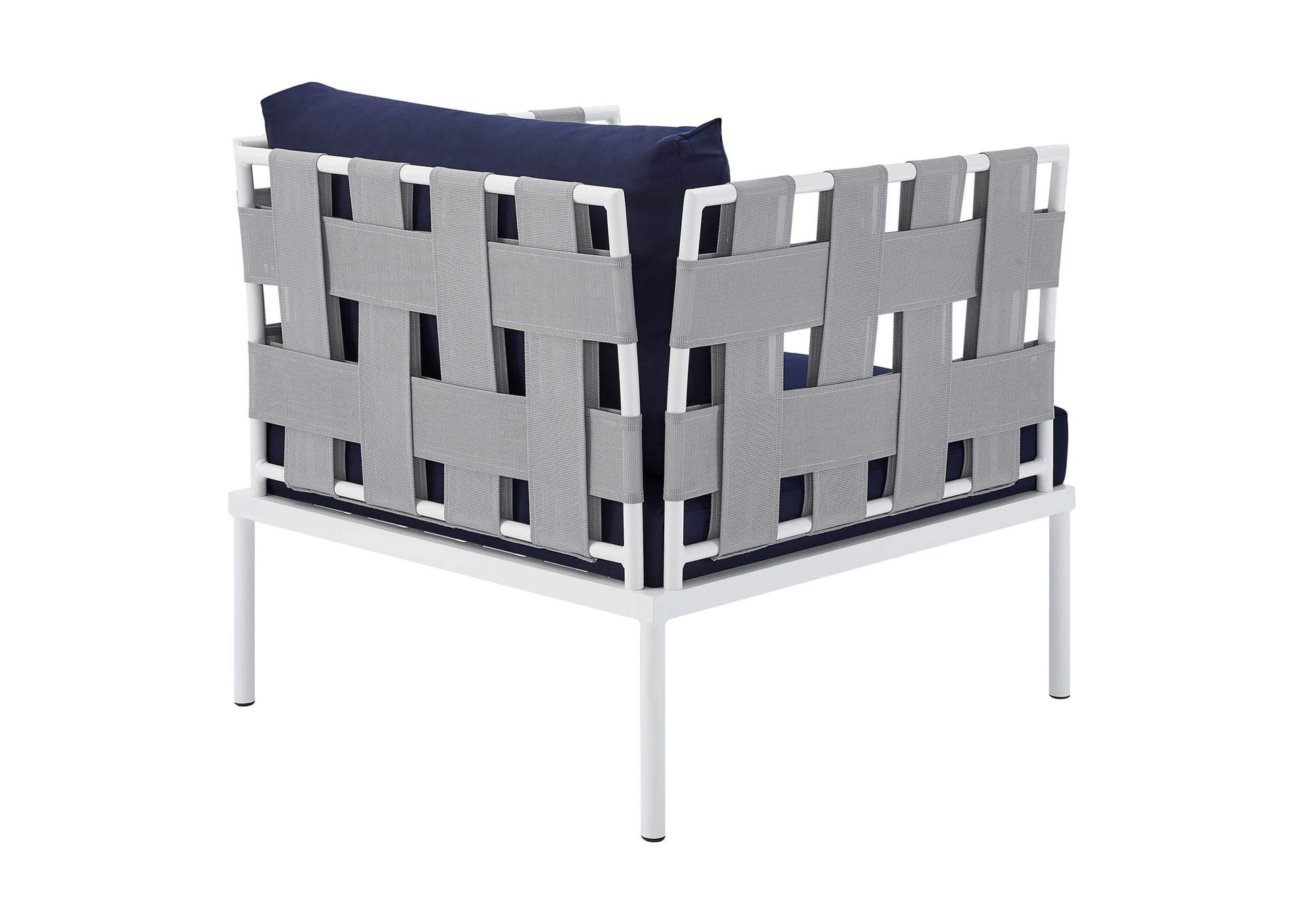 Gray Navy Harmony 7-Piece  Sunbrella,Modway