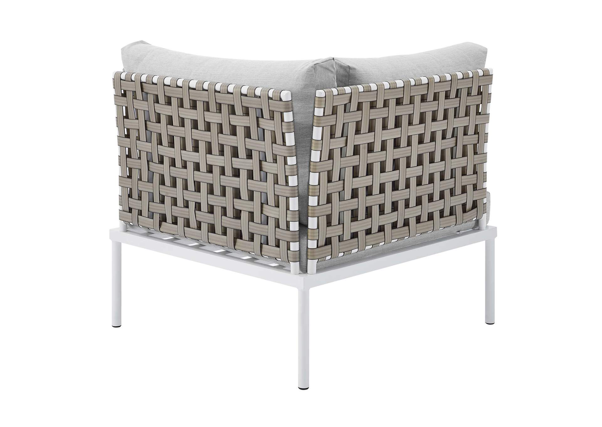 Tan Gray Harmony 8-Piece  Sunbrella,Modway