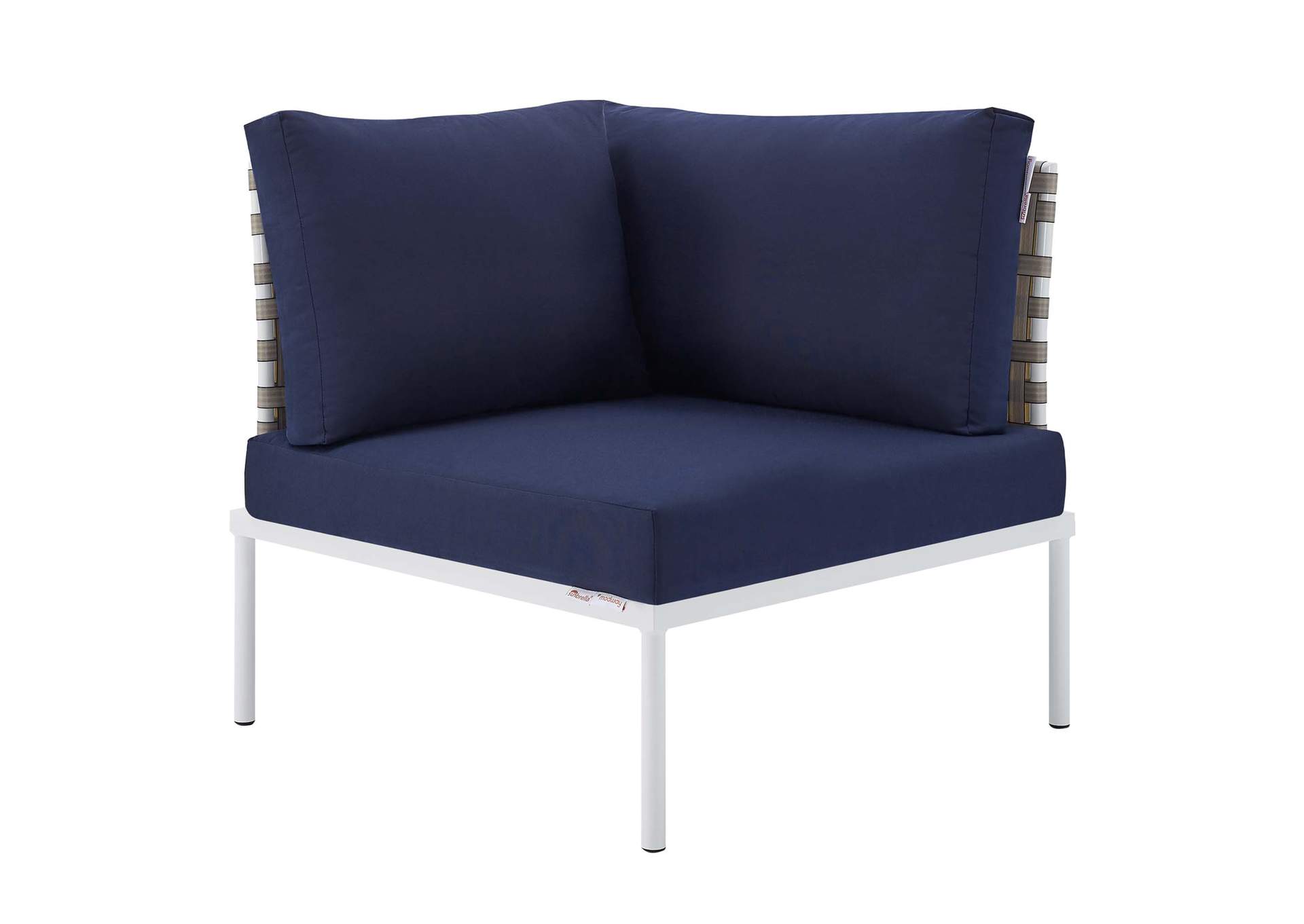 Tan Navy Harmony 8-Piece  Sunbrella,Modway