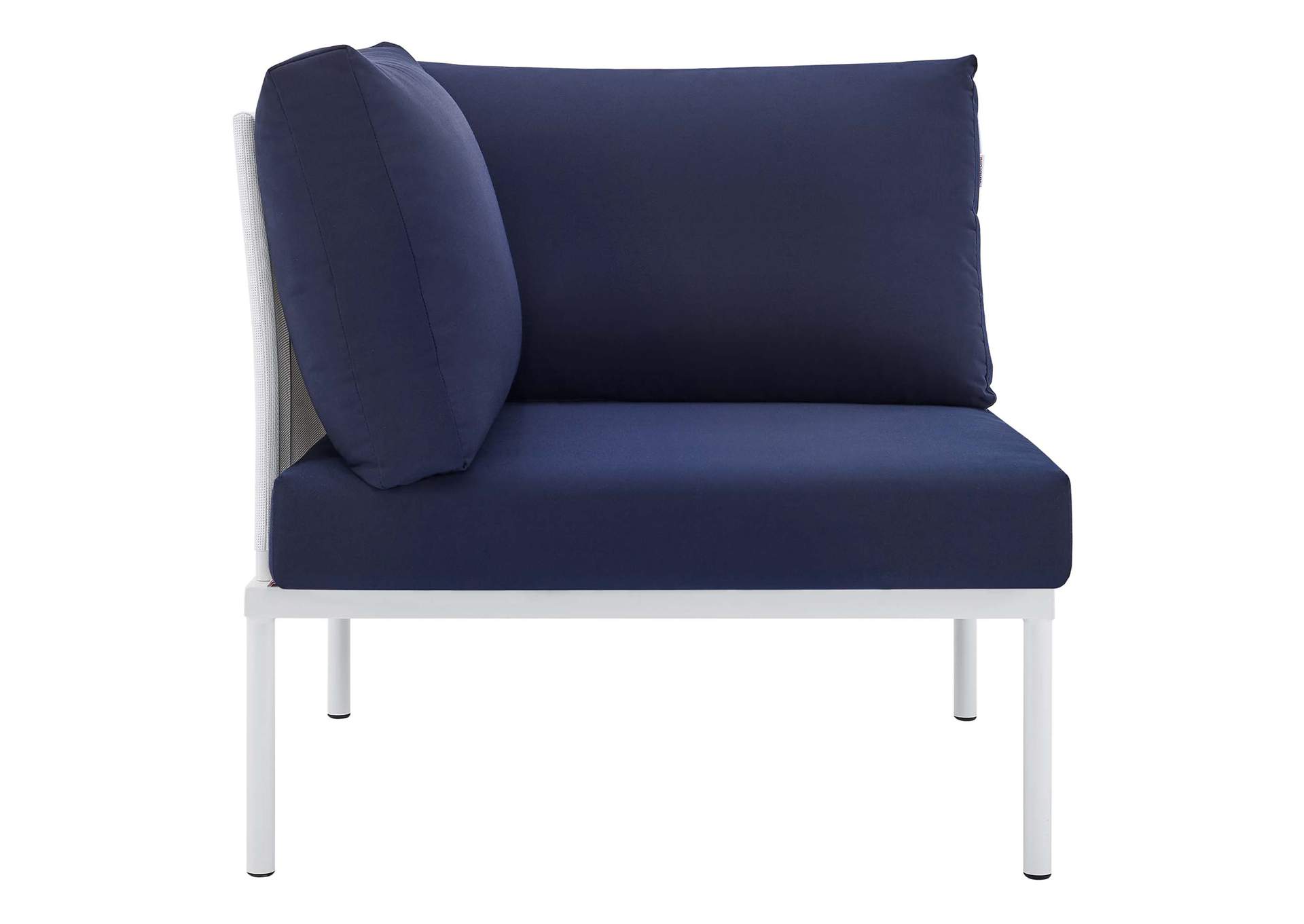 White Navy Harmony 8-Piece  Sunbrella,Modway