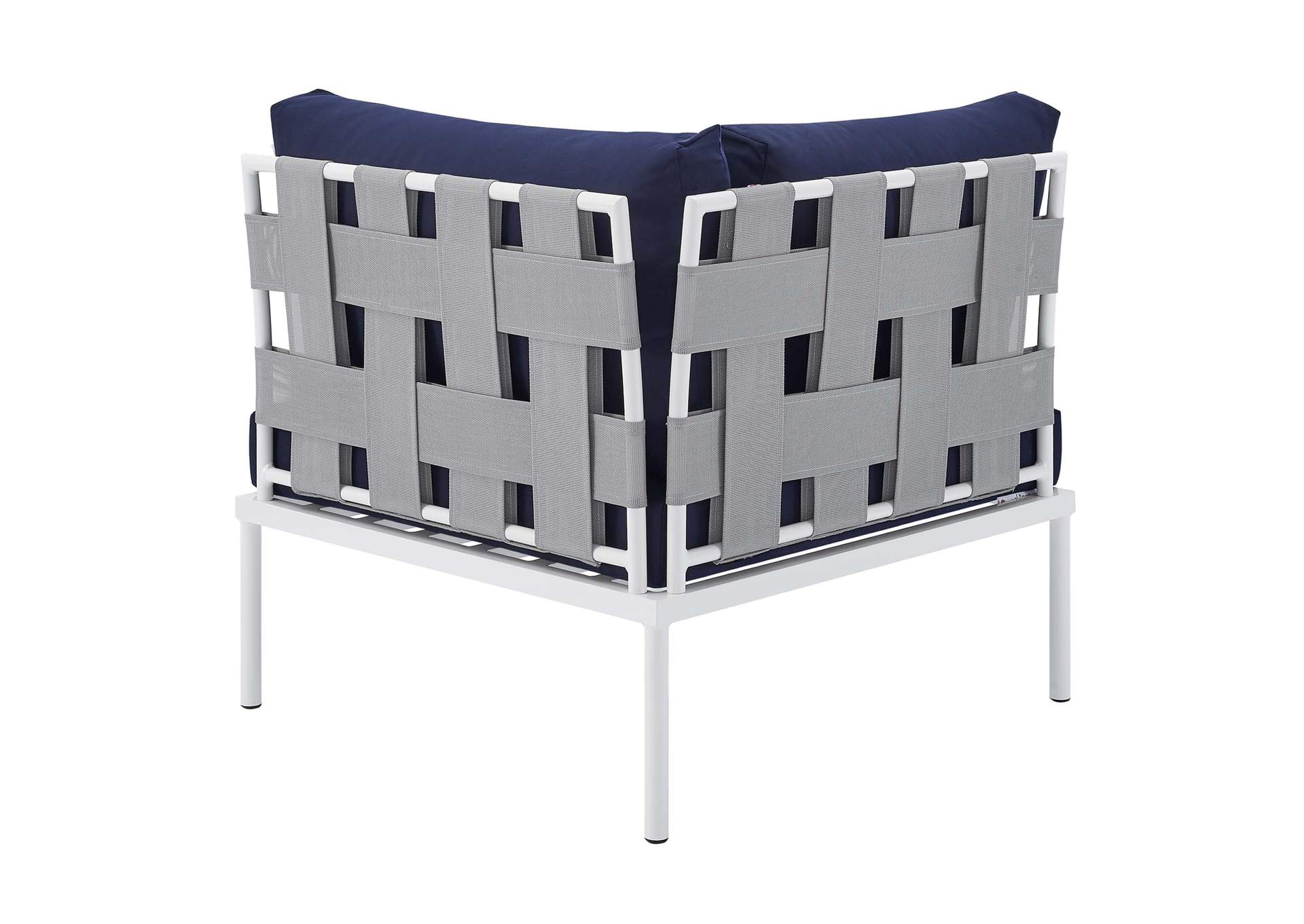 Gray Navy Harmony 8-Piece  Sunbrella,Modway