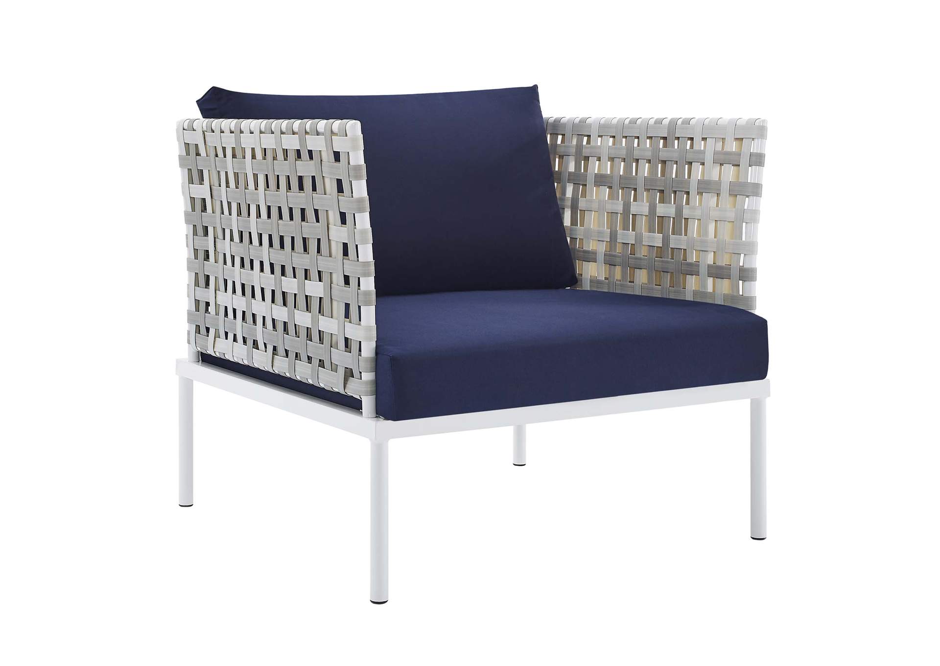 Taupe Navy Harmony 10-Piece  Sunbrella,Modway