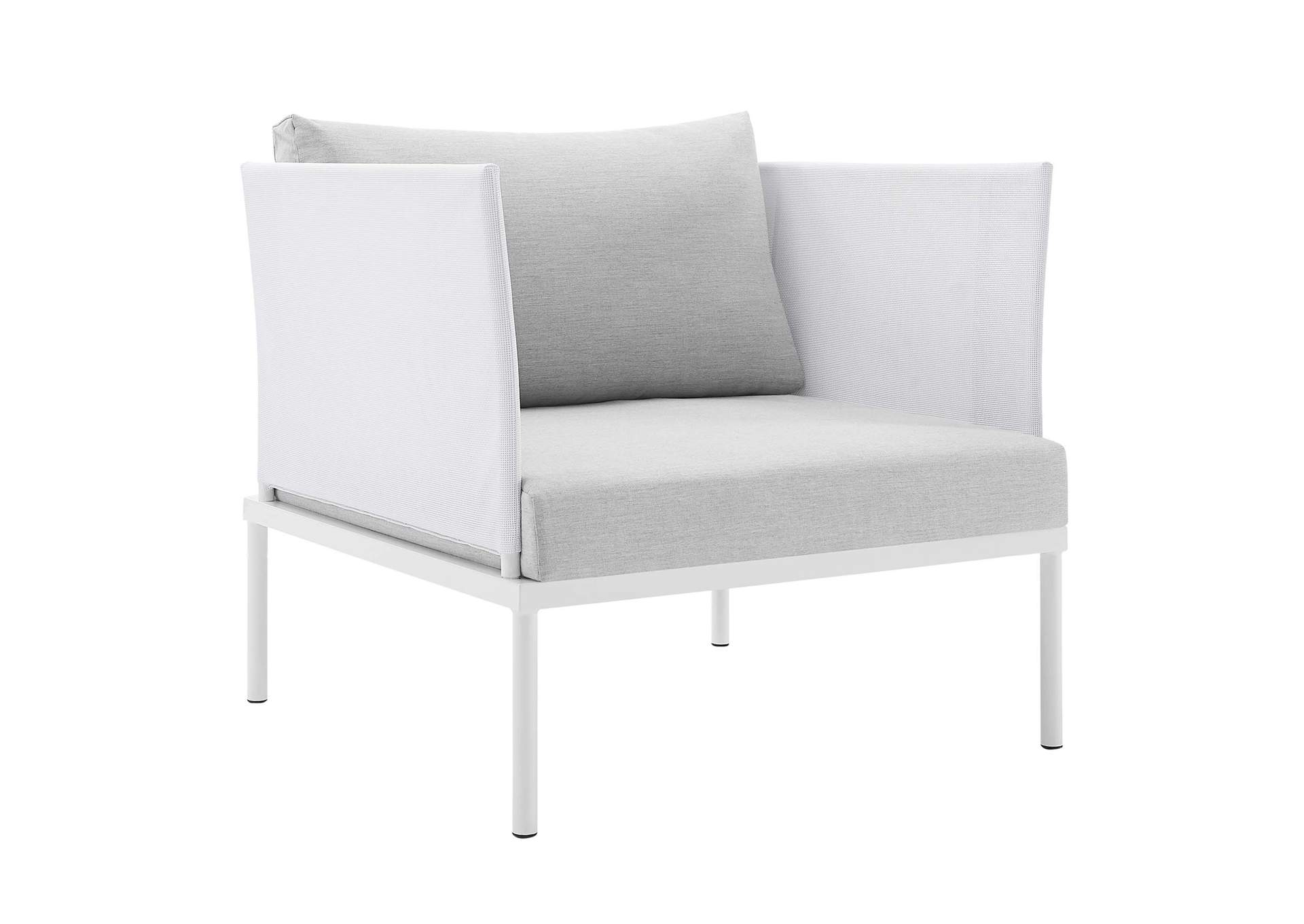 White Gray Harmony 10-Piece  Sunbrella,Modway