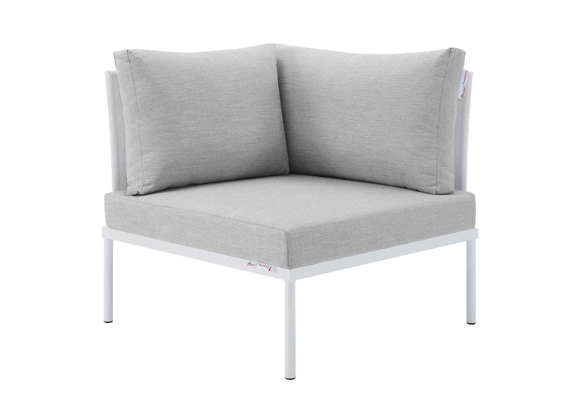 White Gray Harmony 10-Piece  Sunbrella,Modway