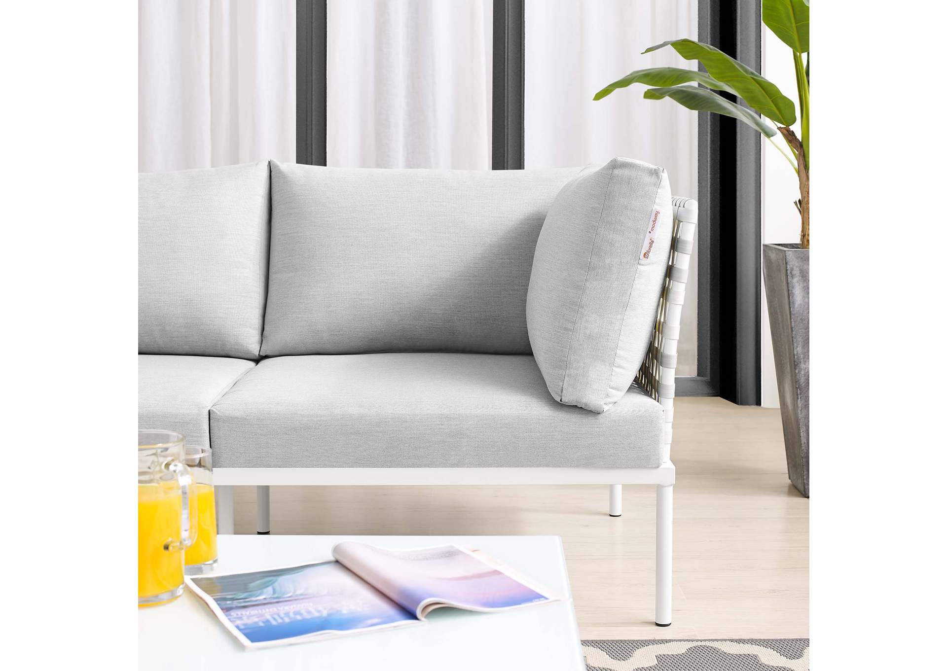 Taupe Gray Harmony Sunbrella,Modway