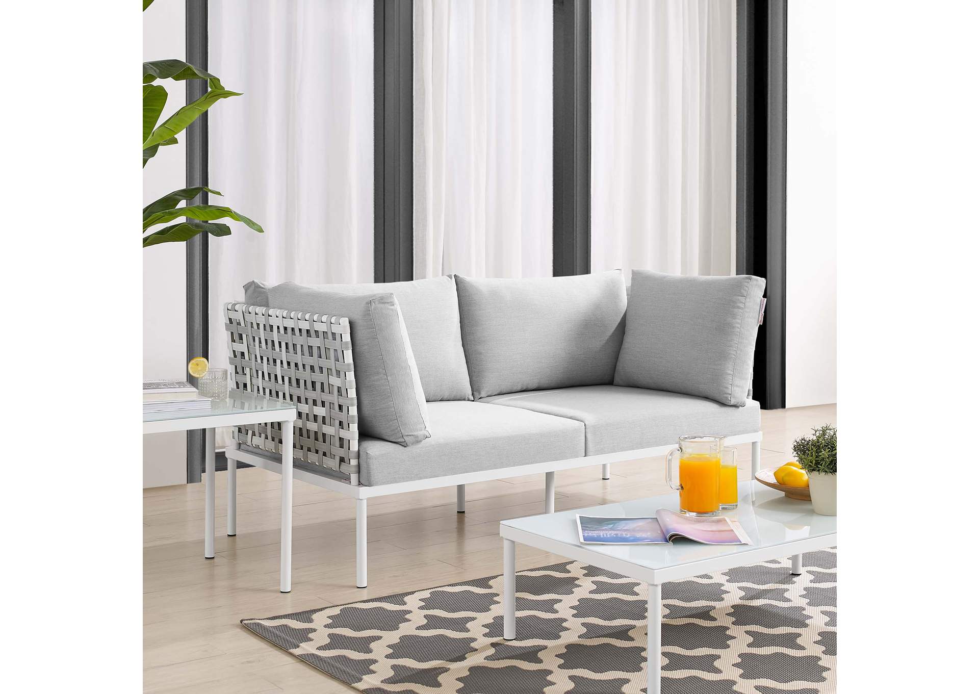 Taupe Gray Harmony Sunbrella,Modway